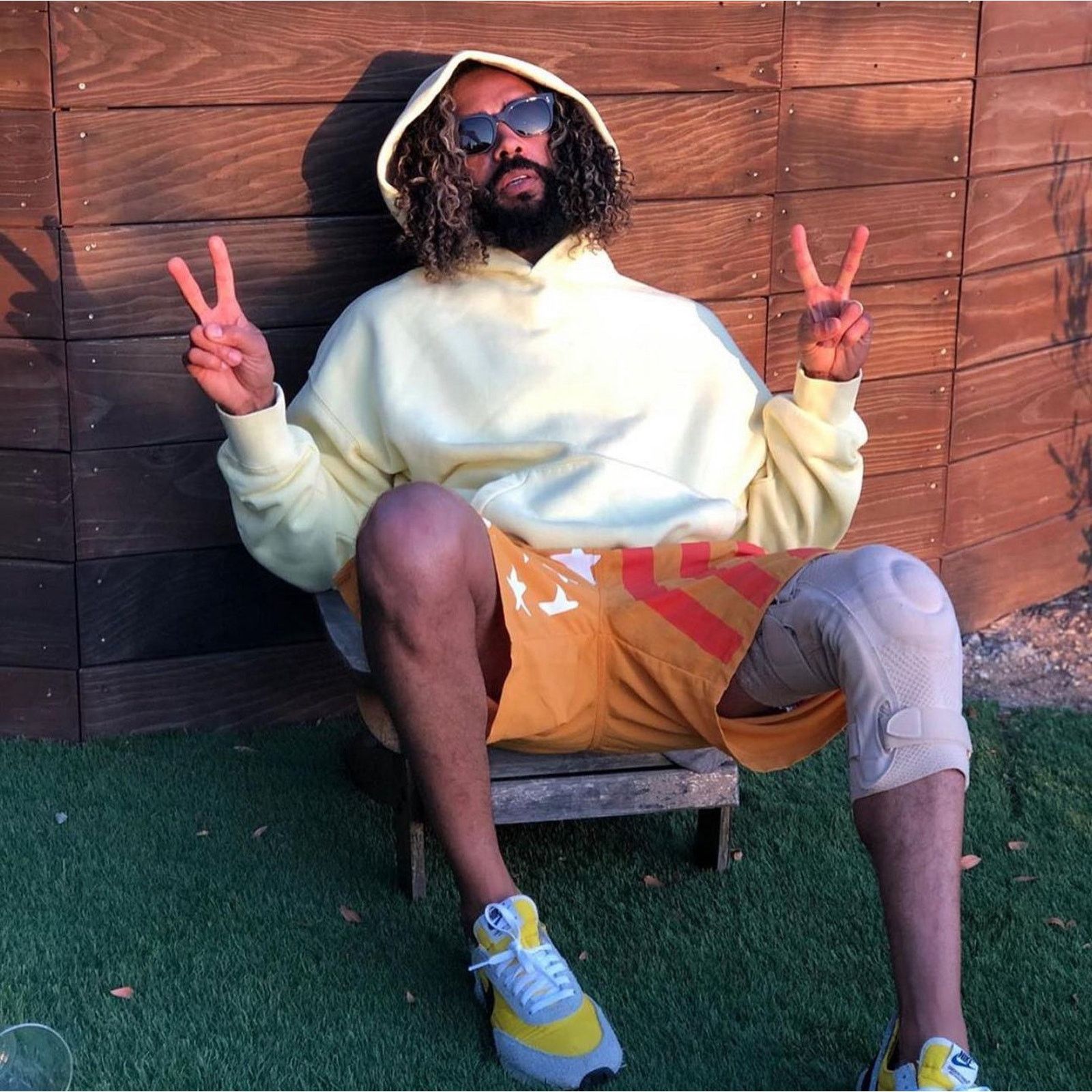 Cactus Plant Flea Market × Dover Street Market × Stussy CPFM x Stussy x DSMLA “4th of July” Shorts Size US 36 / EU 52 - 2 Thumbnail
