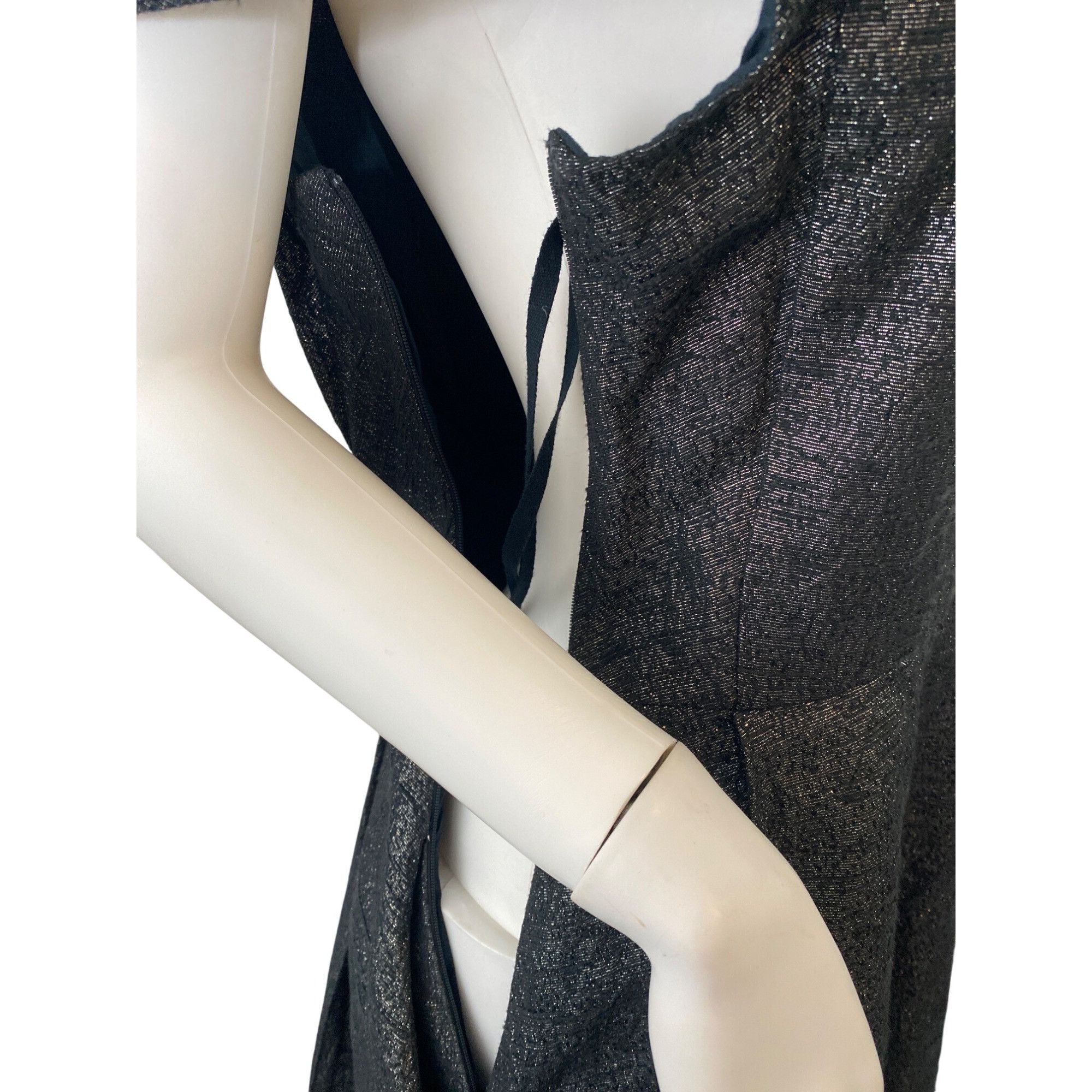 Other UK EMILY AND FINN WOMEN'S BLACK & SILVER METALLIC RETRO COCKTAI Size M / US 6-8 / IT 42-44 - 6 Thumbnail