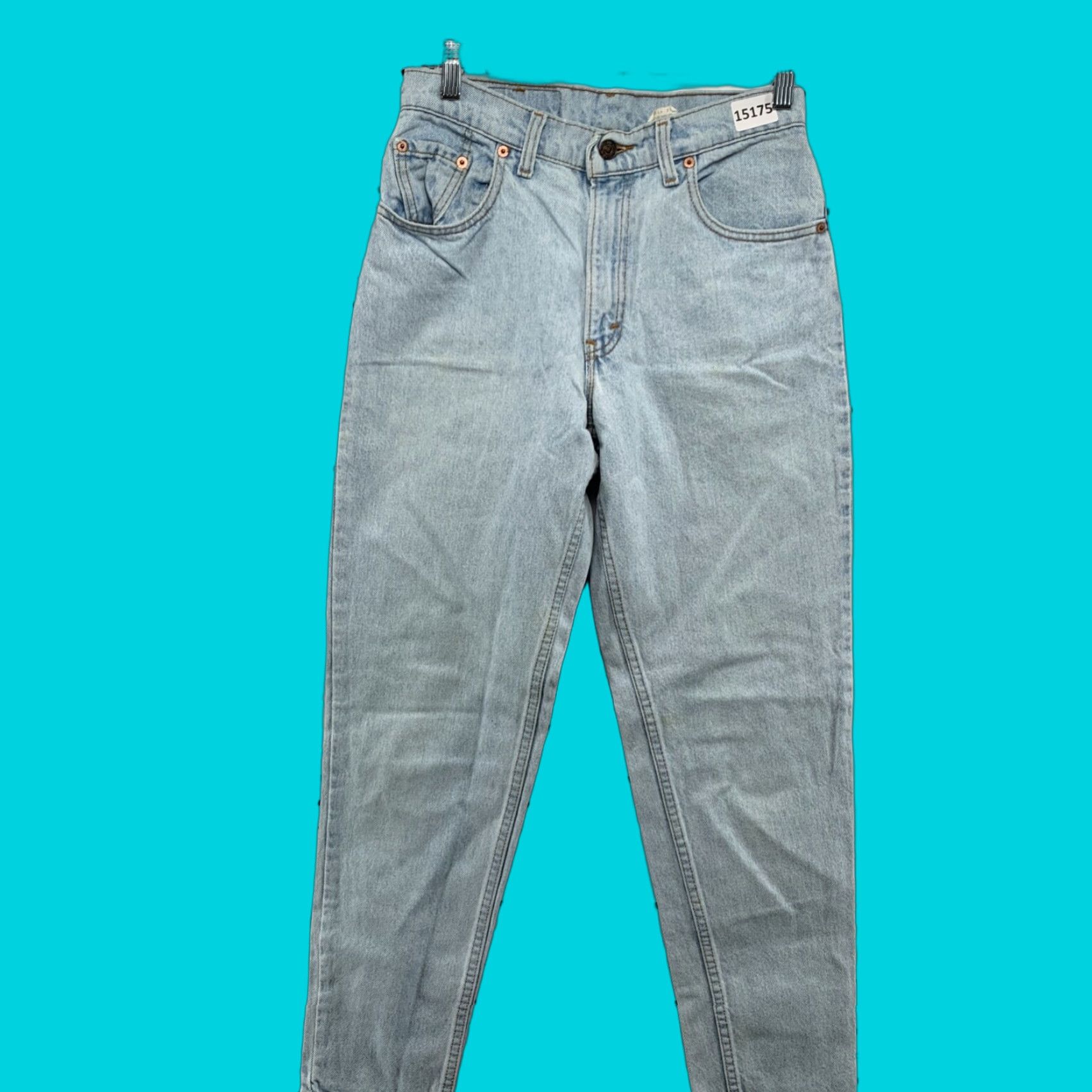 Levi's VTG Levi's USA Jeans Tapered Mom Denim 28x29 Women 9 Light Blue 17550-0233 USA 90s Mens Womens Boys Girls Size 30" / US 8 / IT 44 - 1 Thumbnail