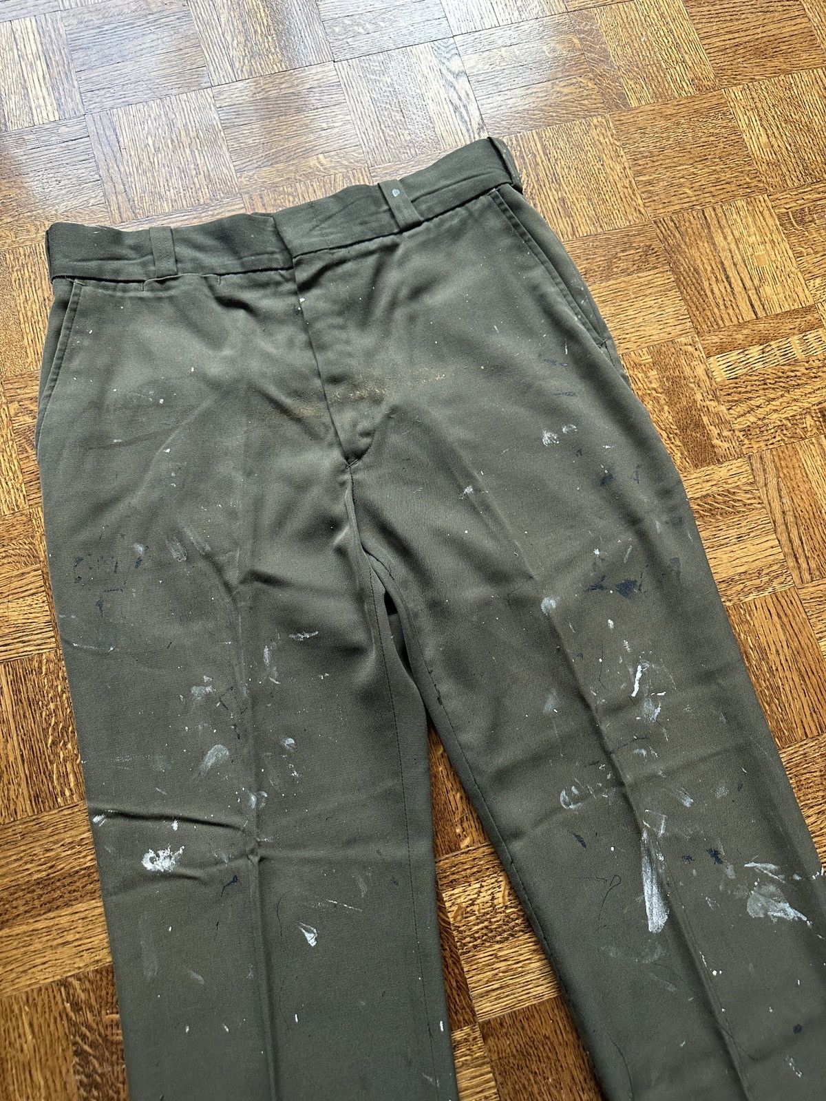 Vintage Vintage 70s Paint Splattered Work Trousers Size US 34 / EU 50 - 6 Thumbnail