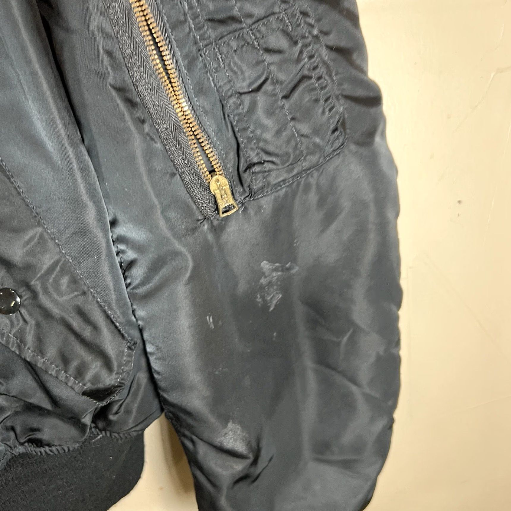 Vintage Vtg Bomber Jacket Embroidered Firearms Instructor Jacket Sz L Black Size US L / EU 52-54 / 3 - 5 Thumbnail