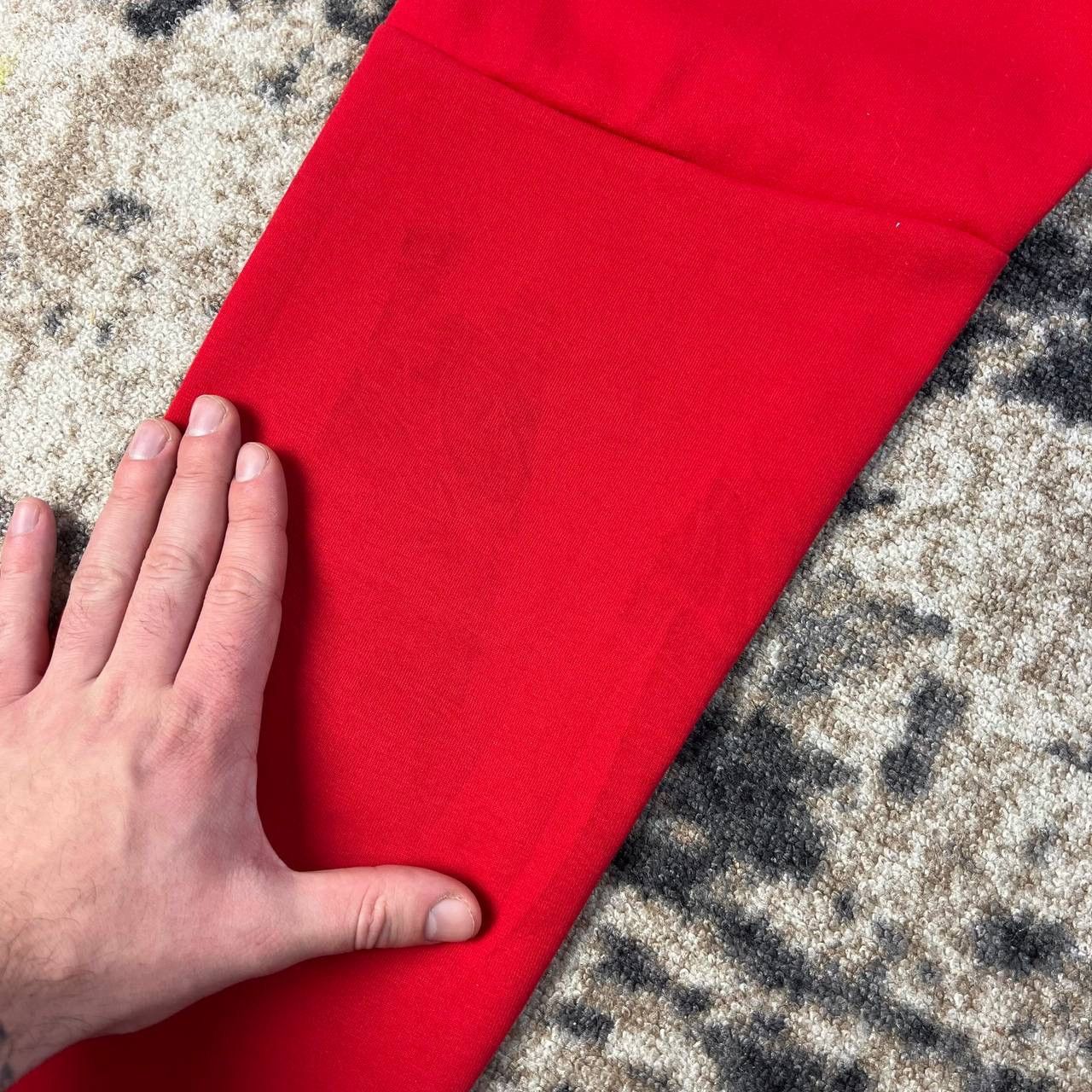 Nike Nike Tech Fleece Mini Logo Red Drill Sweatpants Size US 38 / EU 54 - 9 Thumbnail