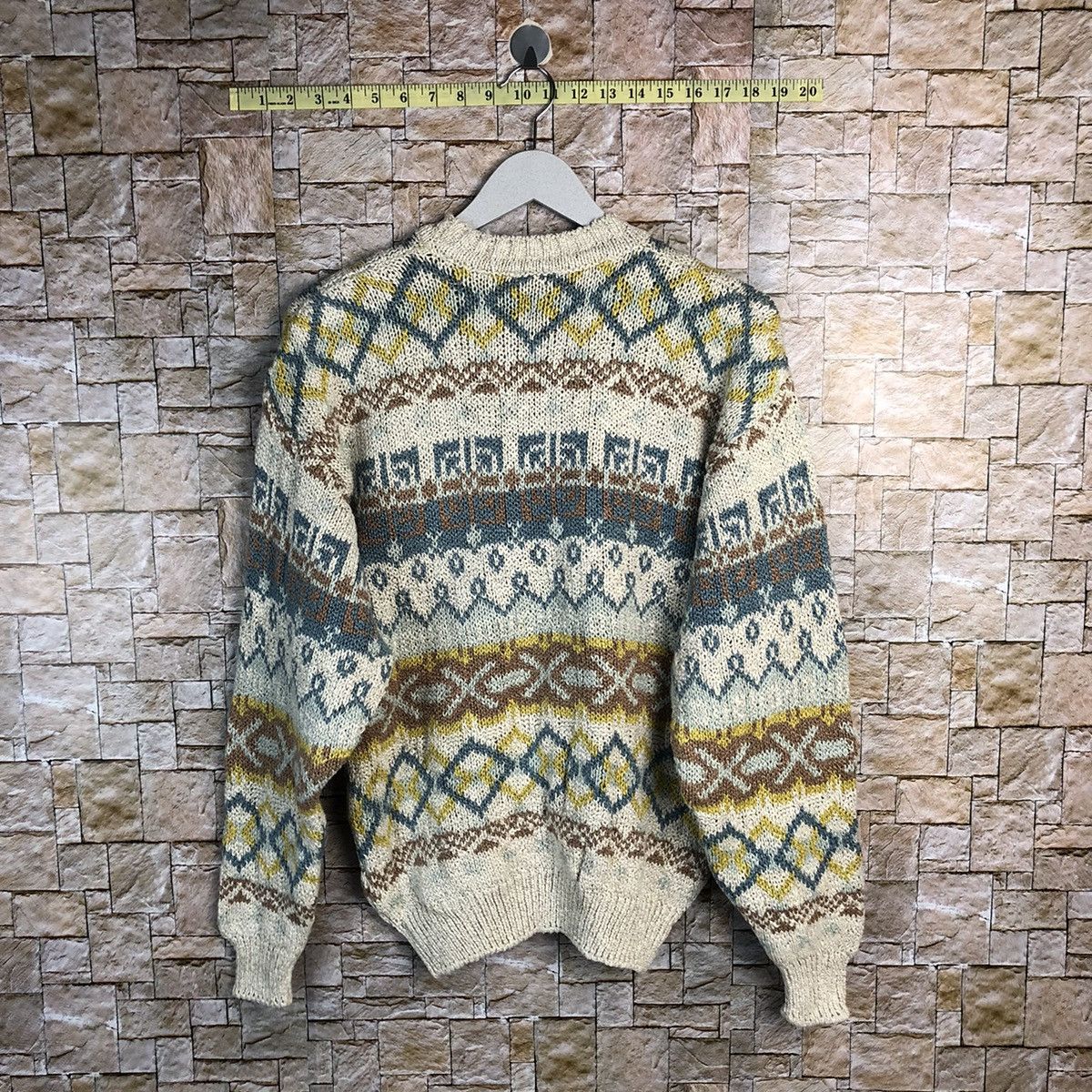 Homespun Knitwear Us Sport Cream vintage art sweatshirt Knitwear #A265 Size US S / EU 44-46 / 1 - 12 Thumbnail