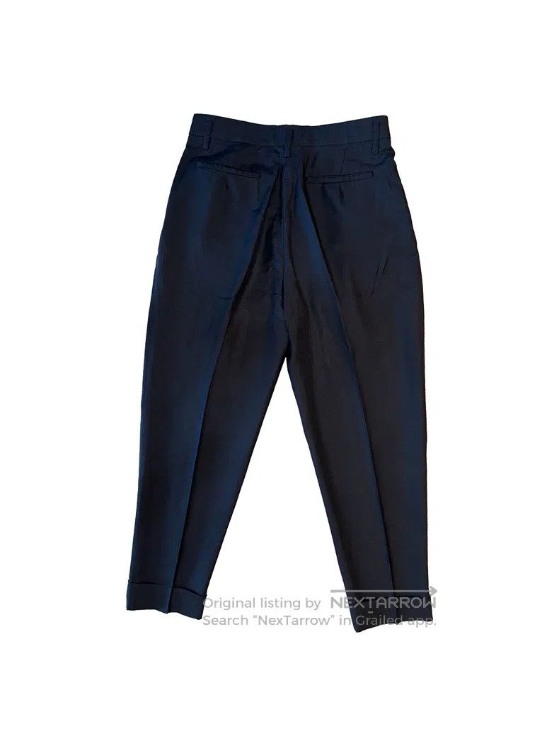 Ann Demeulemeester Ann Demeulemeester Nine-Quarter Silk Trousers Size US 40 / EU 56 - 2 Thumbnail