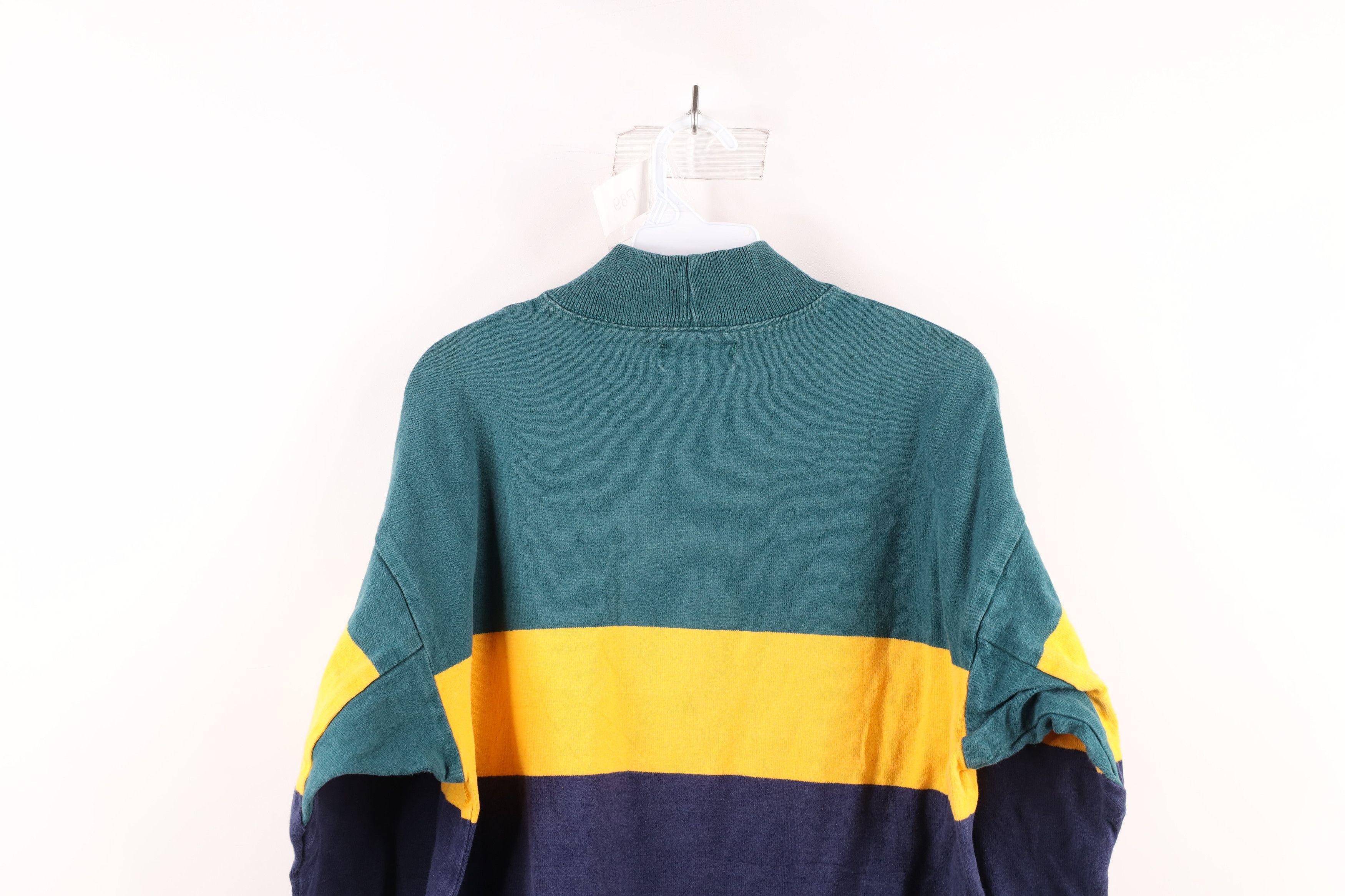 L.L. Bean × Vintage Vintage 90s LL Bean Heavyweight Mock Neck T-Shirt USA Size US L / EU 52-54 / 3 - 6 Thumbnail
