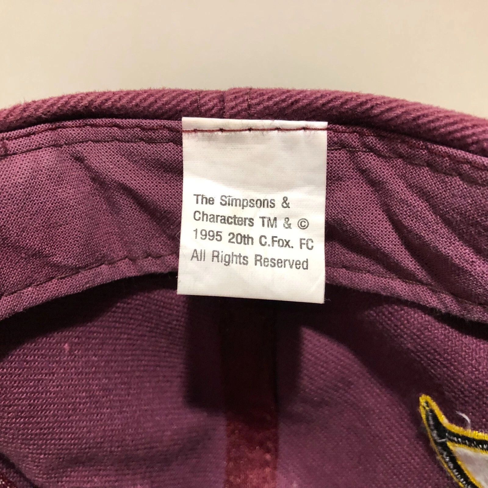 The Simpsons 1995 Vintage Homer D'OH! Snapback Baseball Cap Size ONE SIZE - 8 Thumbnail