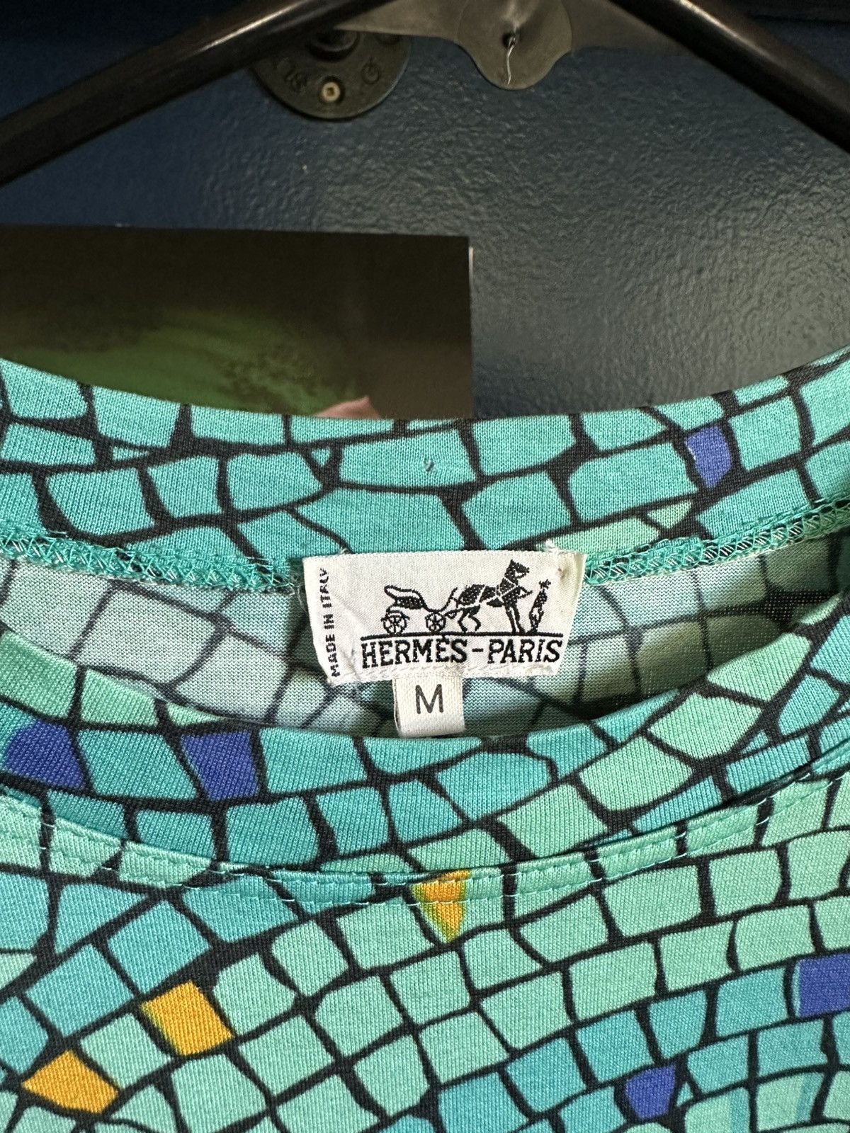 Hermes Mosaic Hermes Tee Size US M / EU 48-50 / 2 - 3 Thumbnail