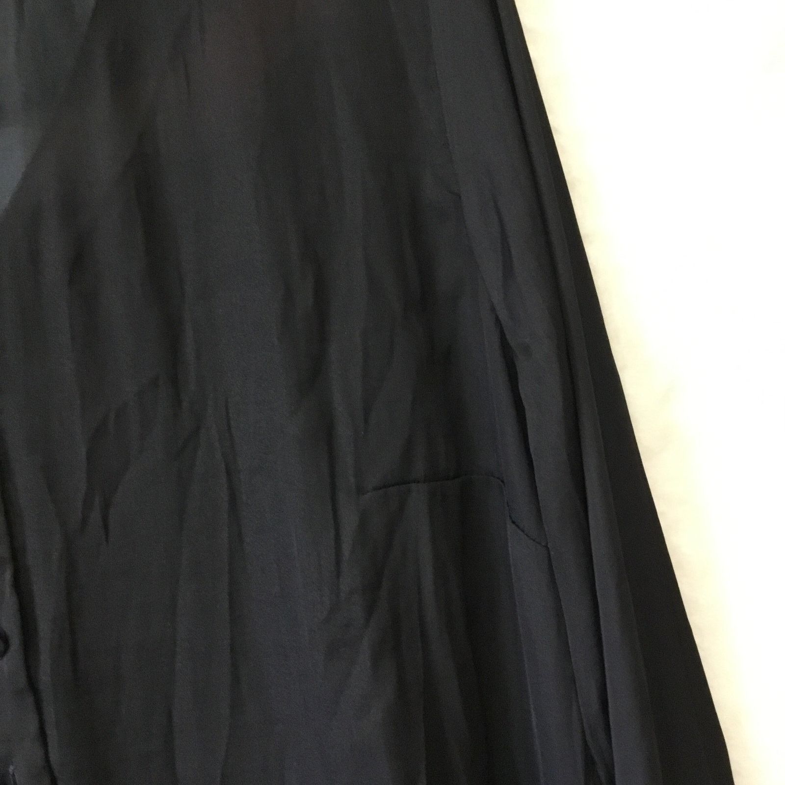 Loft LOFT Black Covered Button Blouse Size S / US 4 / IT 40 - 10 Thumbnail