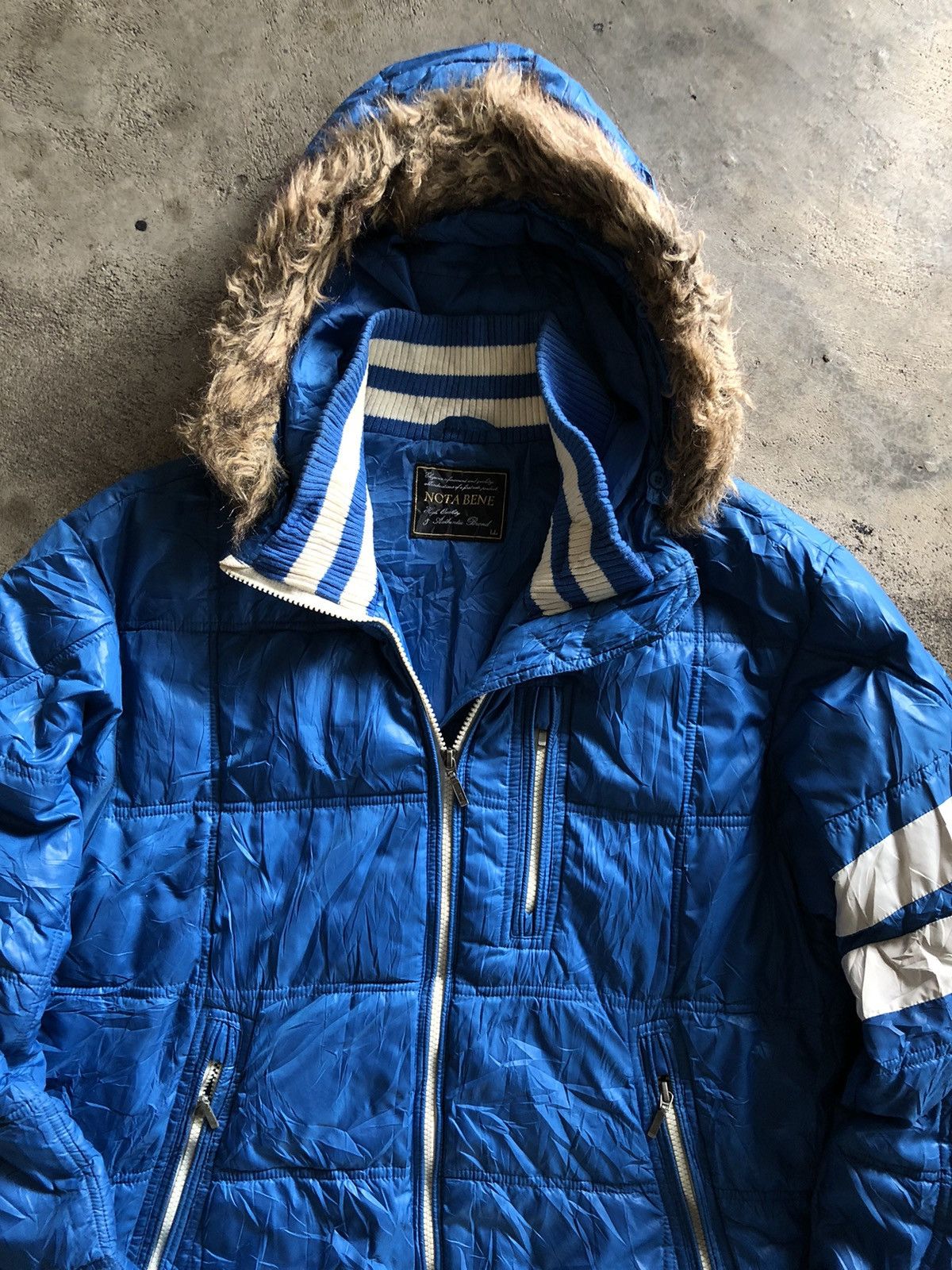 If Six Was Nine × Japanese Brand × Le Grande Bleu (L.G.B.) JAPANESE NOTA BENE JACKET FUR HOODIE LGBSTYLE Size US L / EU 52-54 / 3 - 6 Thumbnail