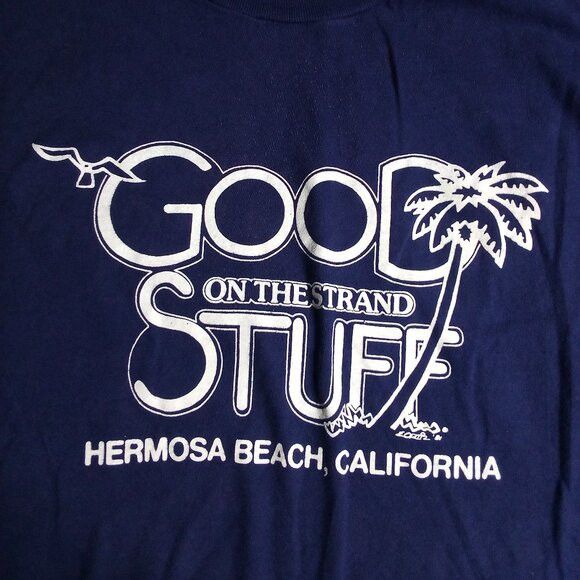Hanes Vintage Good Stuff On The Strand Hermosa Beach T-Shirt Size US XL / EU 56 / 4 - 1 Thumbnail