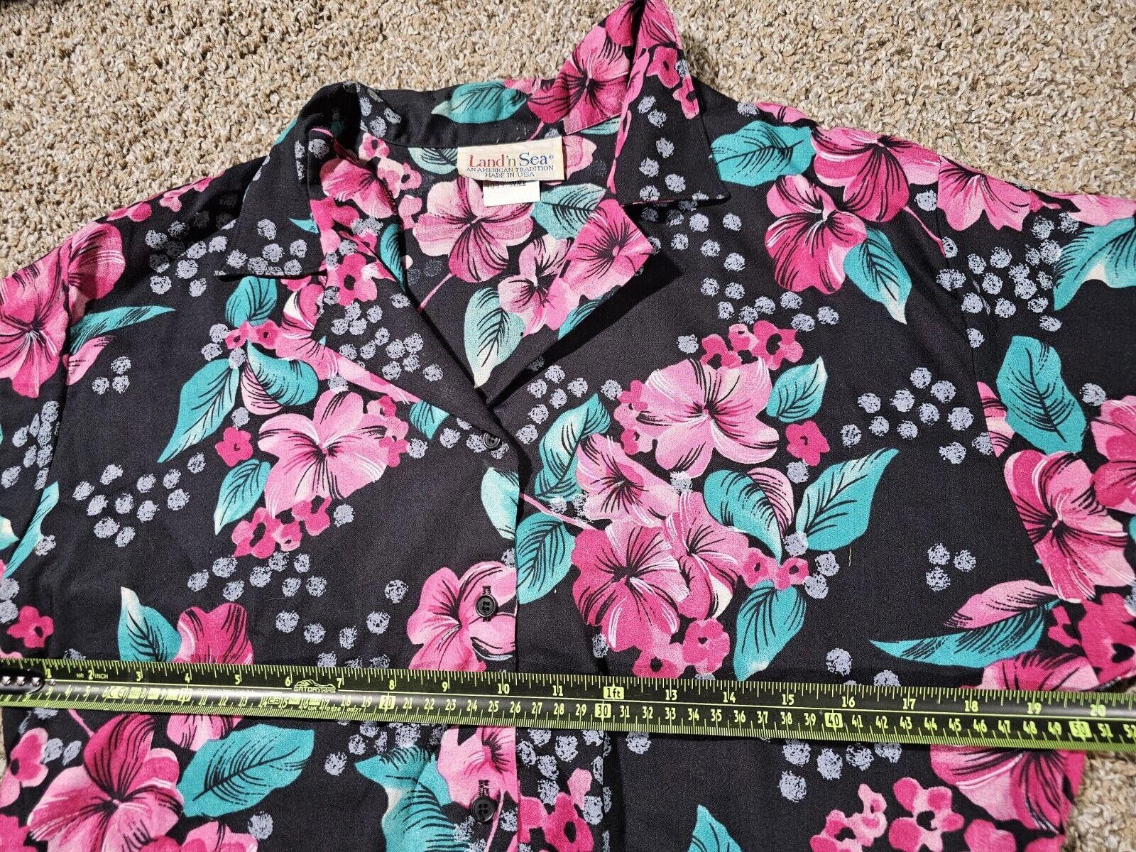 Designer Vintage Land n sea Medium skirt Small Shirt Floral 2 Pieces Size 30" / US 8 / IT 44 - 6 Thumbnail