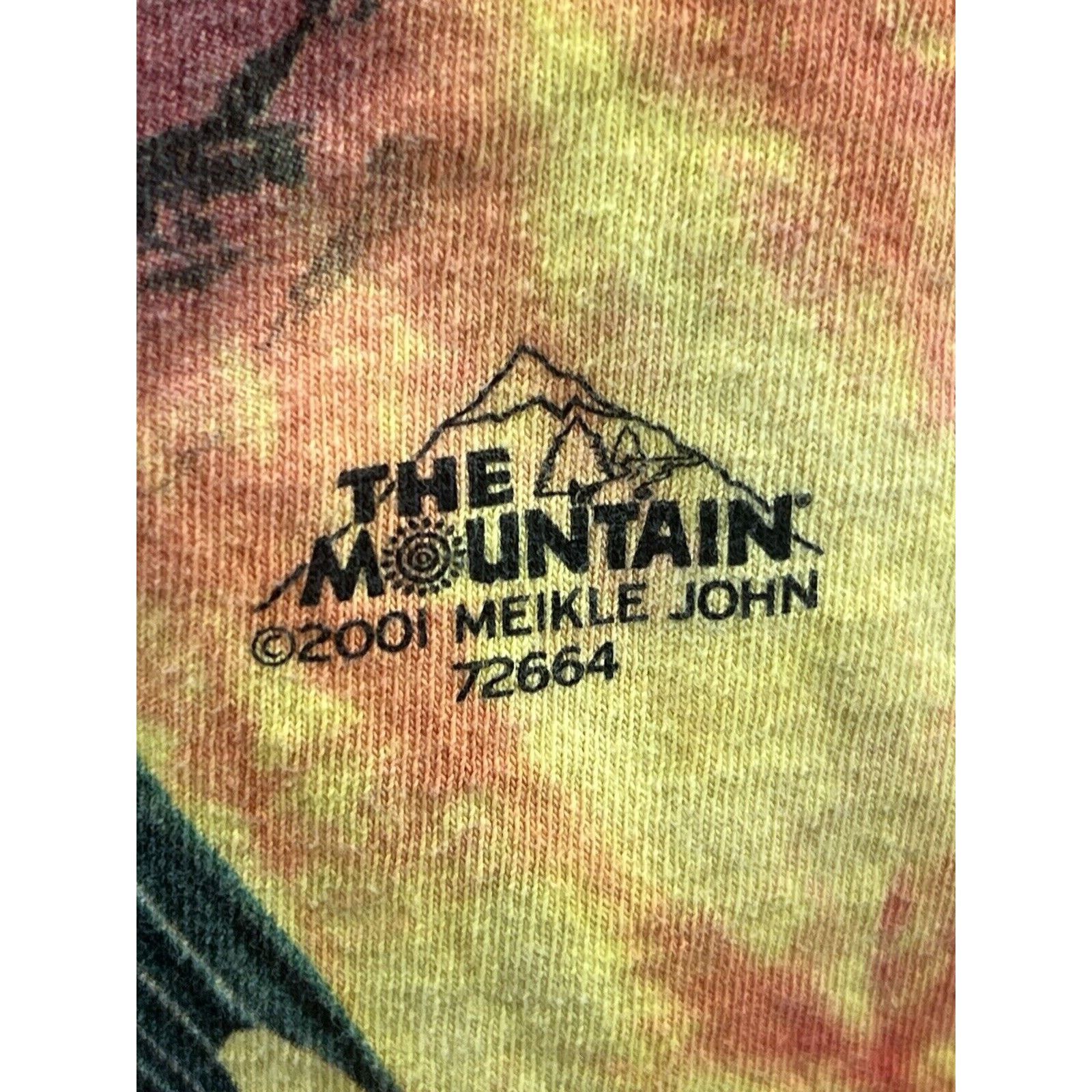 The Mountain The Mountain Dragons Orange Tie Dye T-Shirt 2001 Meikle John Size US XXL / EU 58 / 5 - 4 Thumbnail