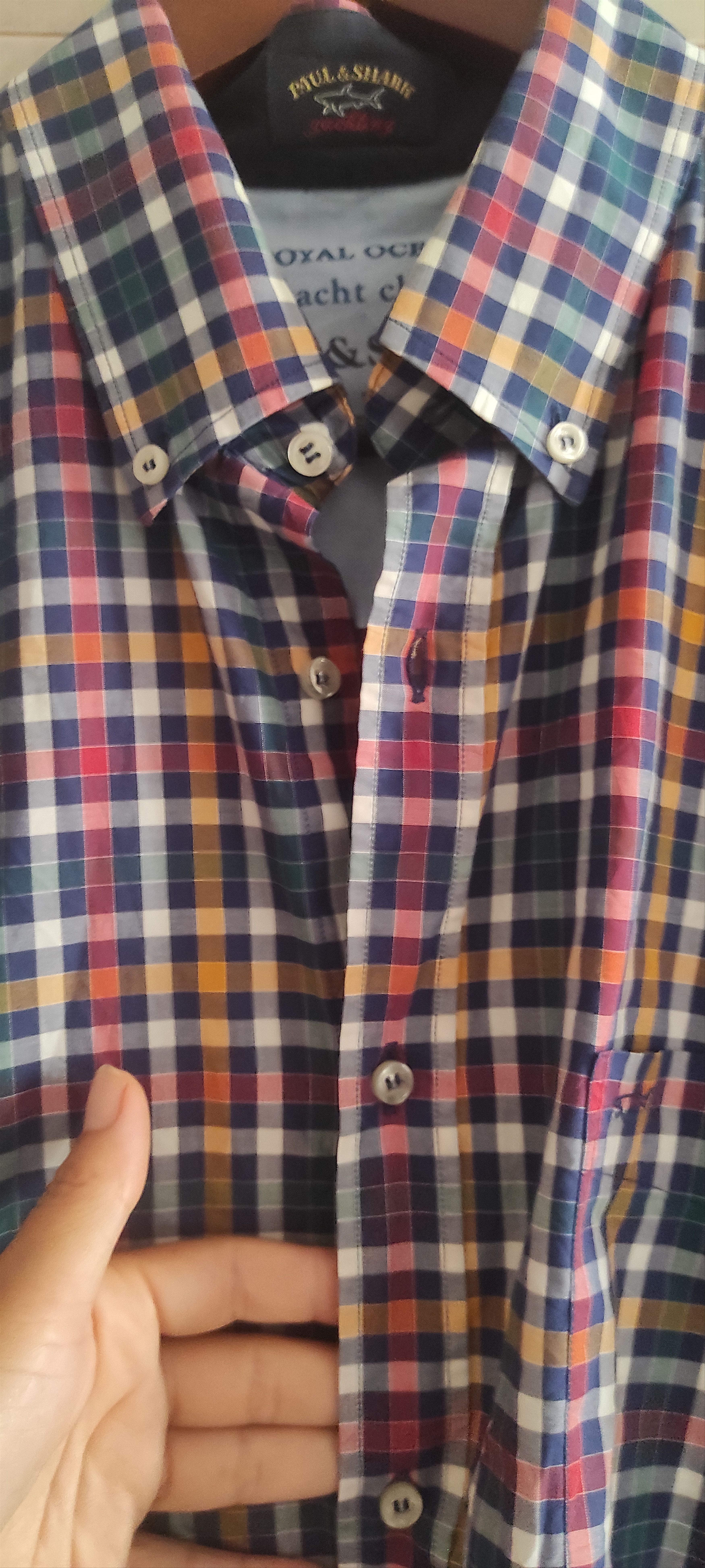 Paul & Shark Paul & Shark Yachting Shirt Button Down Multi Striped Cotton Size US XL / EU 56 / 4 - 13 Thumbnail
