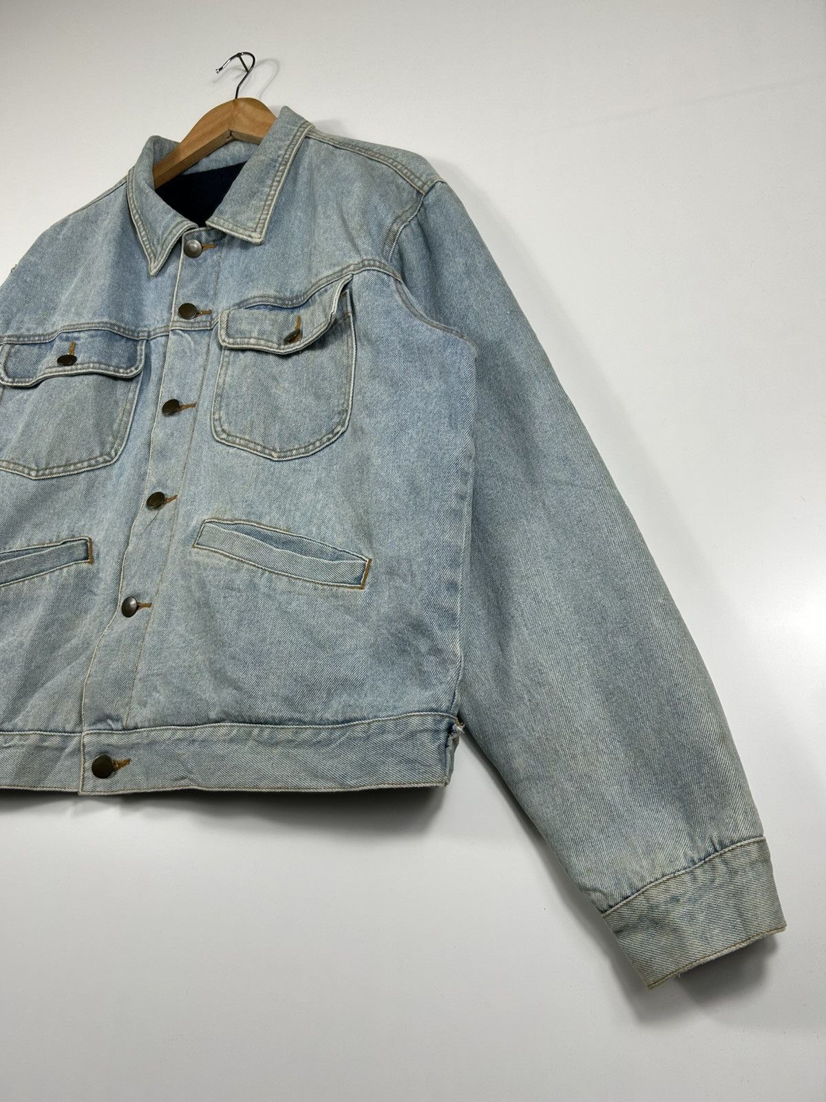 Japanese Brand × Vintage ⚡️Vintage Denim Button Chore Jacket Size US L / EU 52-54 / 3 - 3 Thumbnail