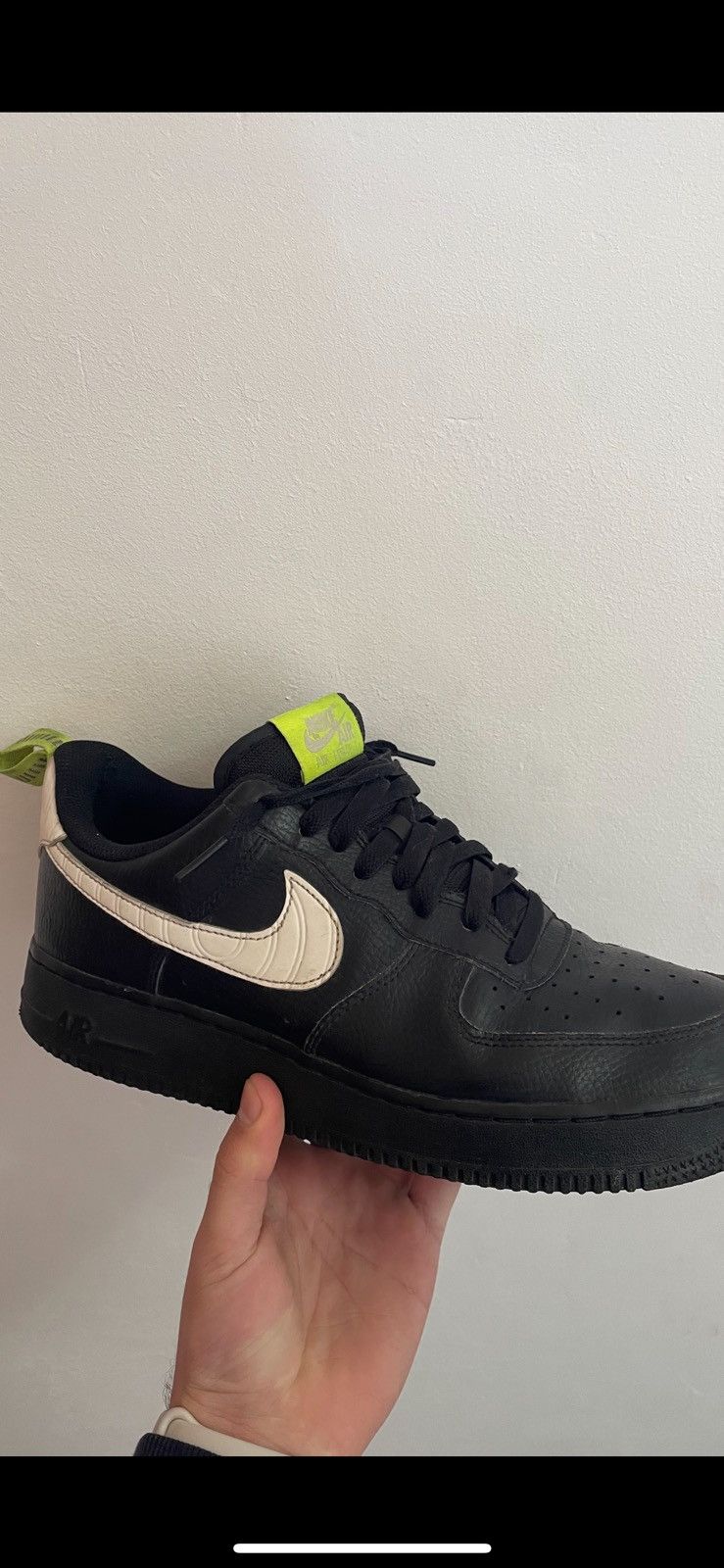 Nike Air Force One Black Size US 9.5 / EU 42-43 - 5 Thumbnail