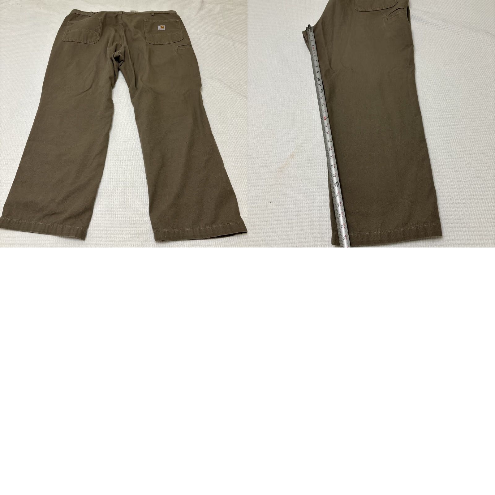 Carhartt Carhartt Pants Mens 44x30 Brown Khaki Canvas Relaxed Workwear 5-Pocket Logo B299-MUS Mens Pants Brown Khaki Canvas Relaxed Straight 44x30 Size US 44 / EU 60 - 8 Thumbnail