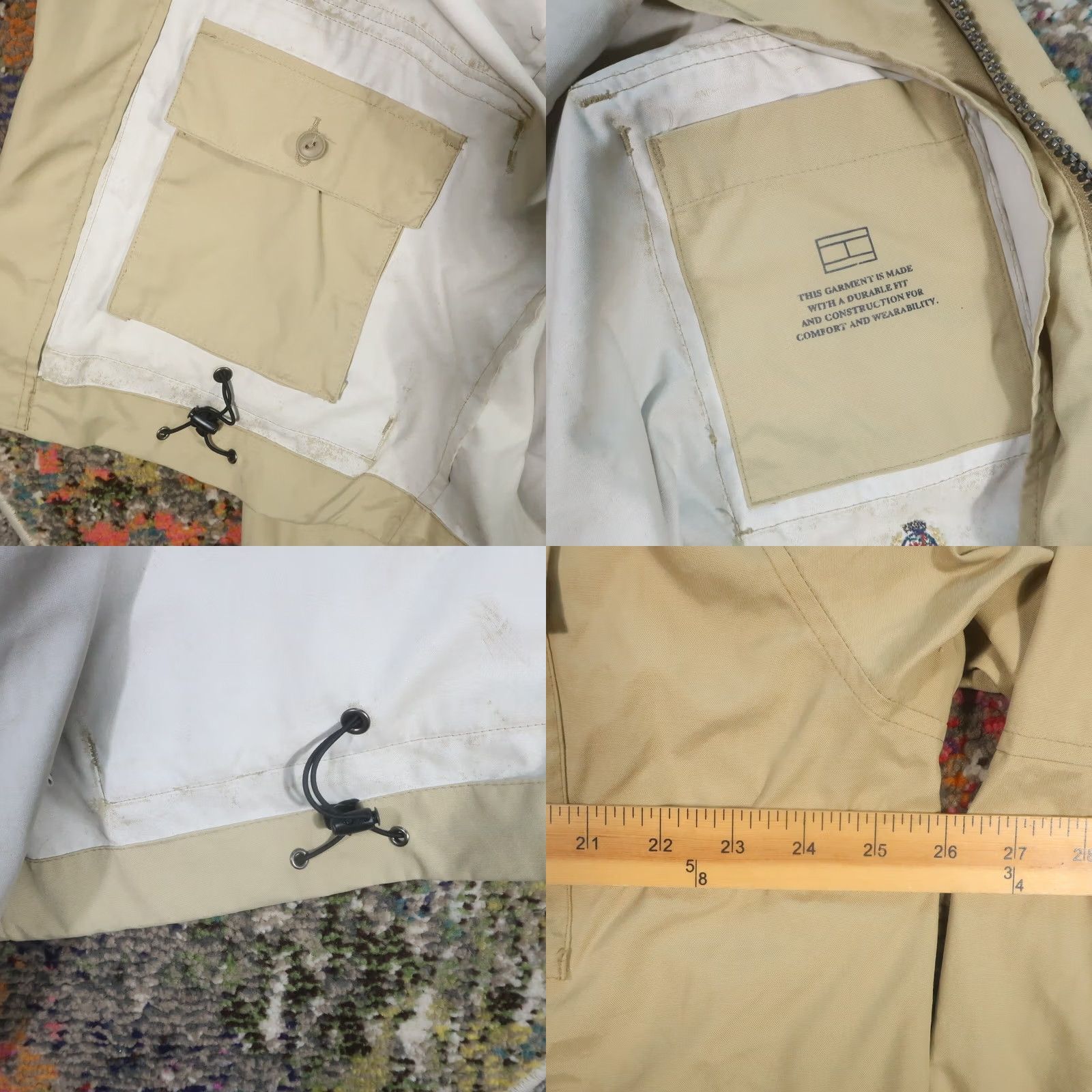 Tommy Hilfiger VTG Tommy Hilfiger Jacket Military Chore Coat XL Beige Nylon Canvas Long Regular Men Size US XL / EU 56 / 4 - 8 Thumbnail