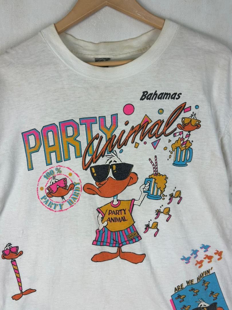 Vintage Vintage 90s Punk Duck Party Animal Bahamas Full print Size US XL / EU 56 / 4 - 9 Thumbnail