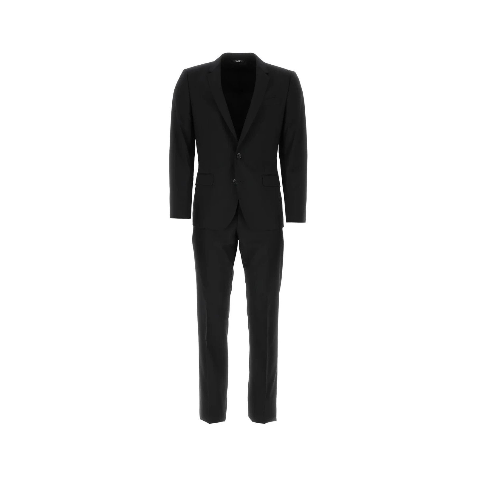 DOLCE & GABBANA Black Stretch Wool Tuxedo New & Authentic (M