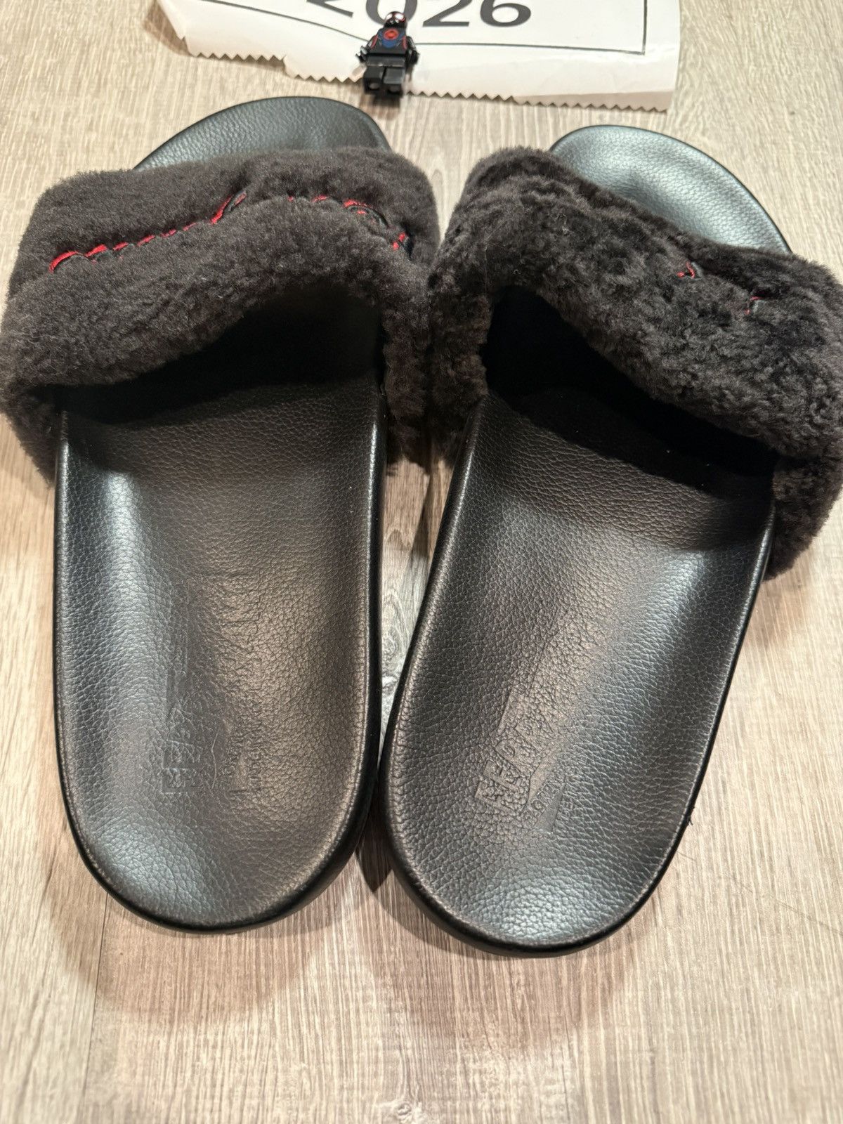Salvatore Ferragamo Ferragamo "Don" Lamb Fur Slides Size US 9 / EU 42 - 3 Thumbnail