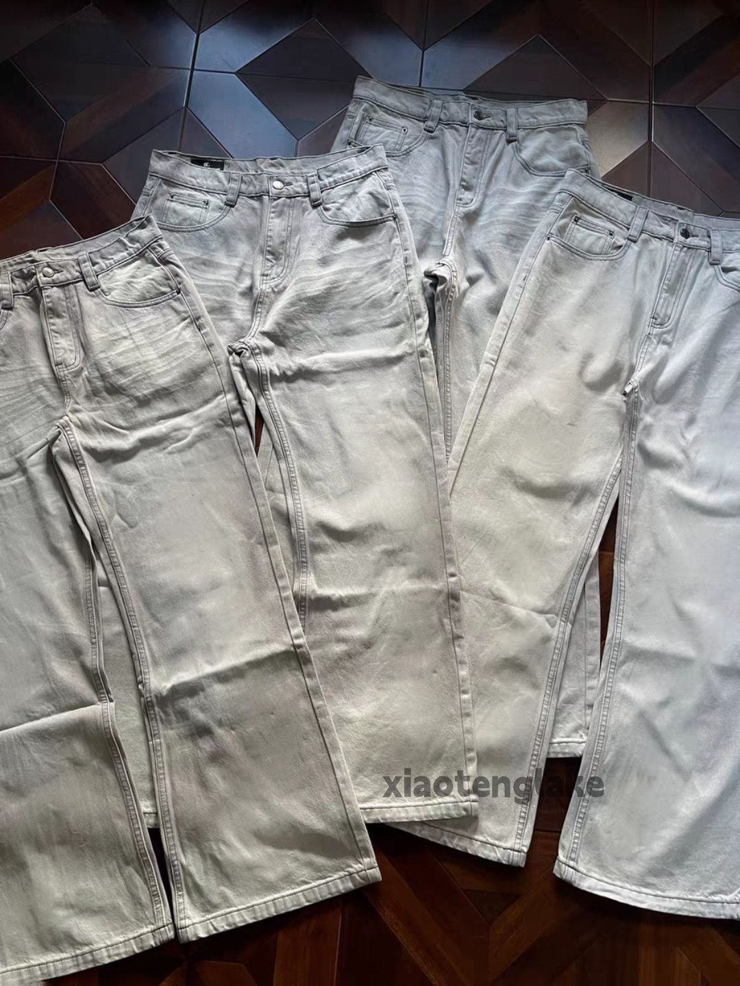 Vintage Custom washed faded loose baggy skate hiphop jeans Size US 34 / EU 50 - 8 Thumbnail