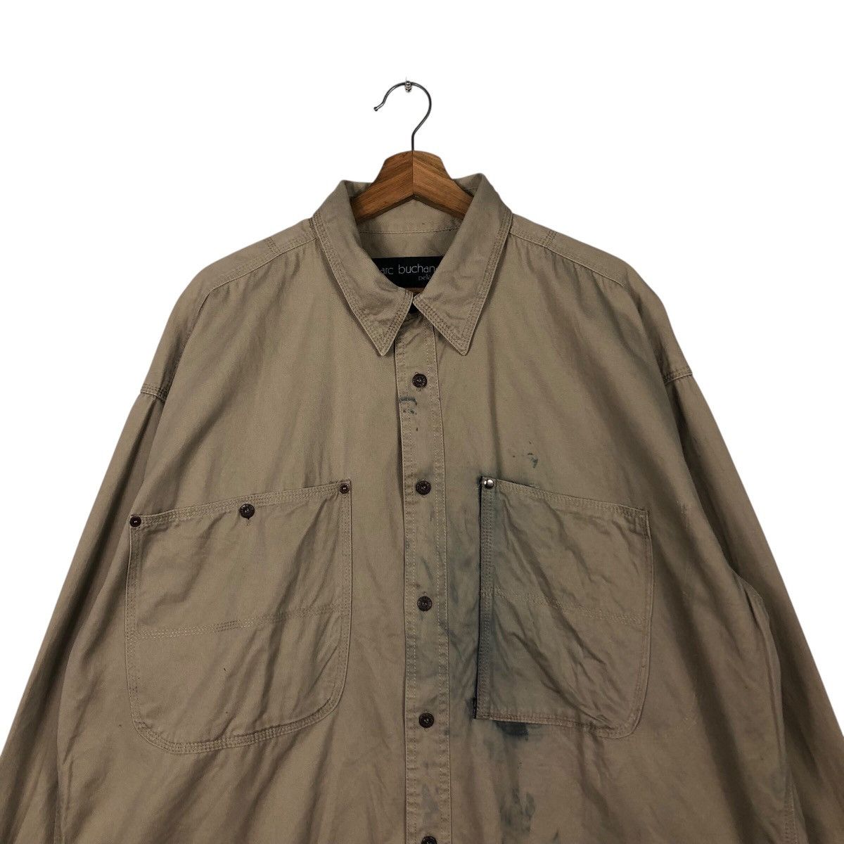Japanese Brand × Marc Buchanan 📌Vintage Worker Rusty Jacket Marc Buchanan Pelle Pelle Size US XL / EU 56 / 4 - 4 Thumbnail