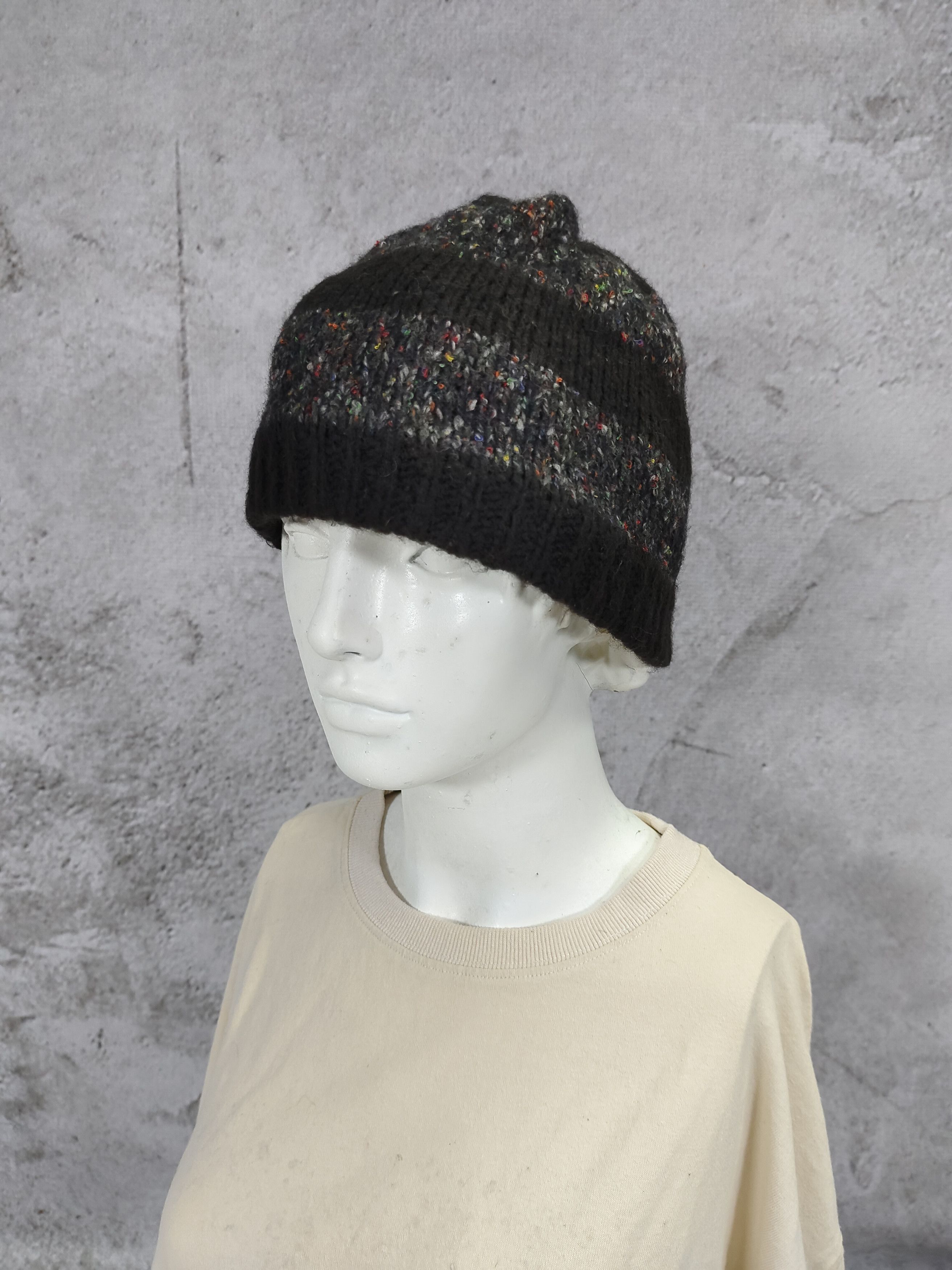 Yohji Yamamoto S’ACSNY Y’s Accs Yohji Yamamoto Nep Knit Wool Blend Beanie Size ONE SIZE - 9 Thumbnail