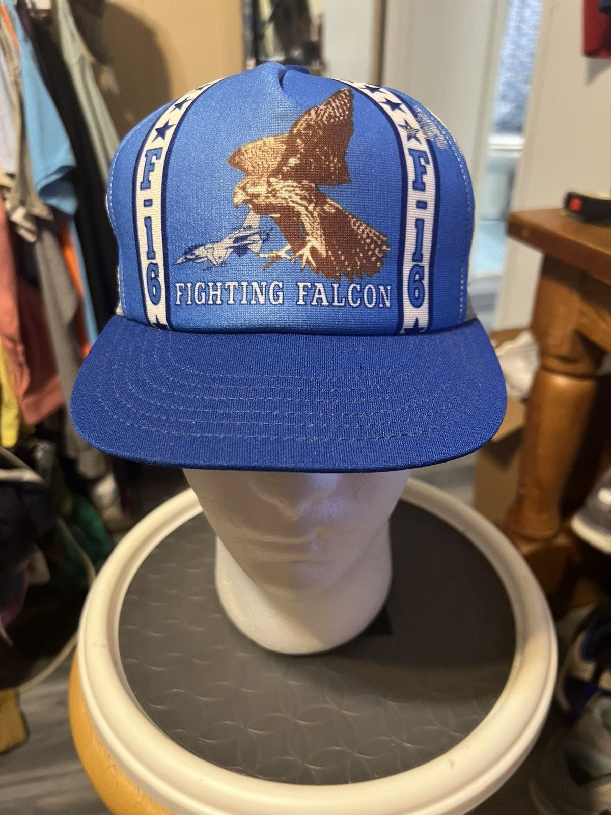 Vintage Vintage Fighting Falcons F-16 SnapBack Hat Size ONE SIZE - 1 Thumbnail