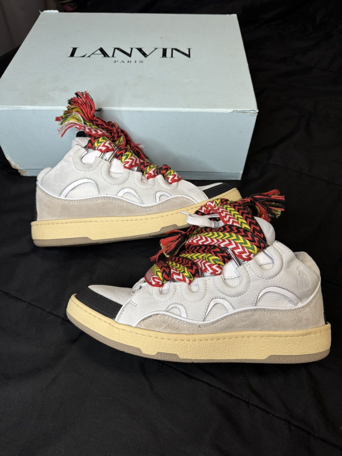 ランバンLEATHER CURB SNEAKER サイズ41