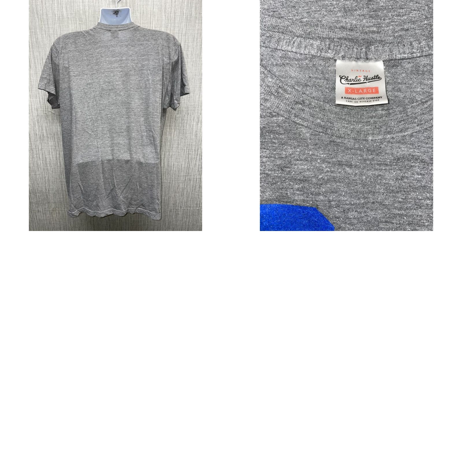 Vintage VINTAGE Charlie Hustle T-Shirt Grey Graphic Single Stitch Mens XL Size US XL / EU 56 / 4 - 8 Thumbnail