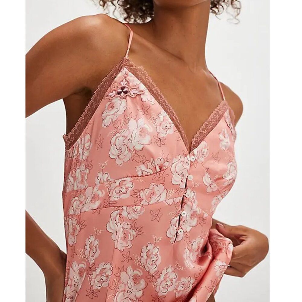 Free People NWT New Free People Night Special Tangerine Combo Cami Top Size L / US 10 / IT 46 - 2 Thumbnail
