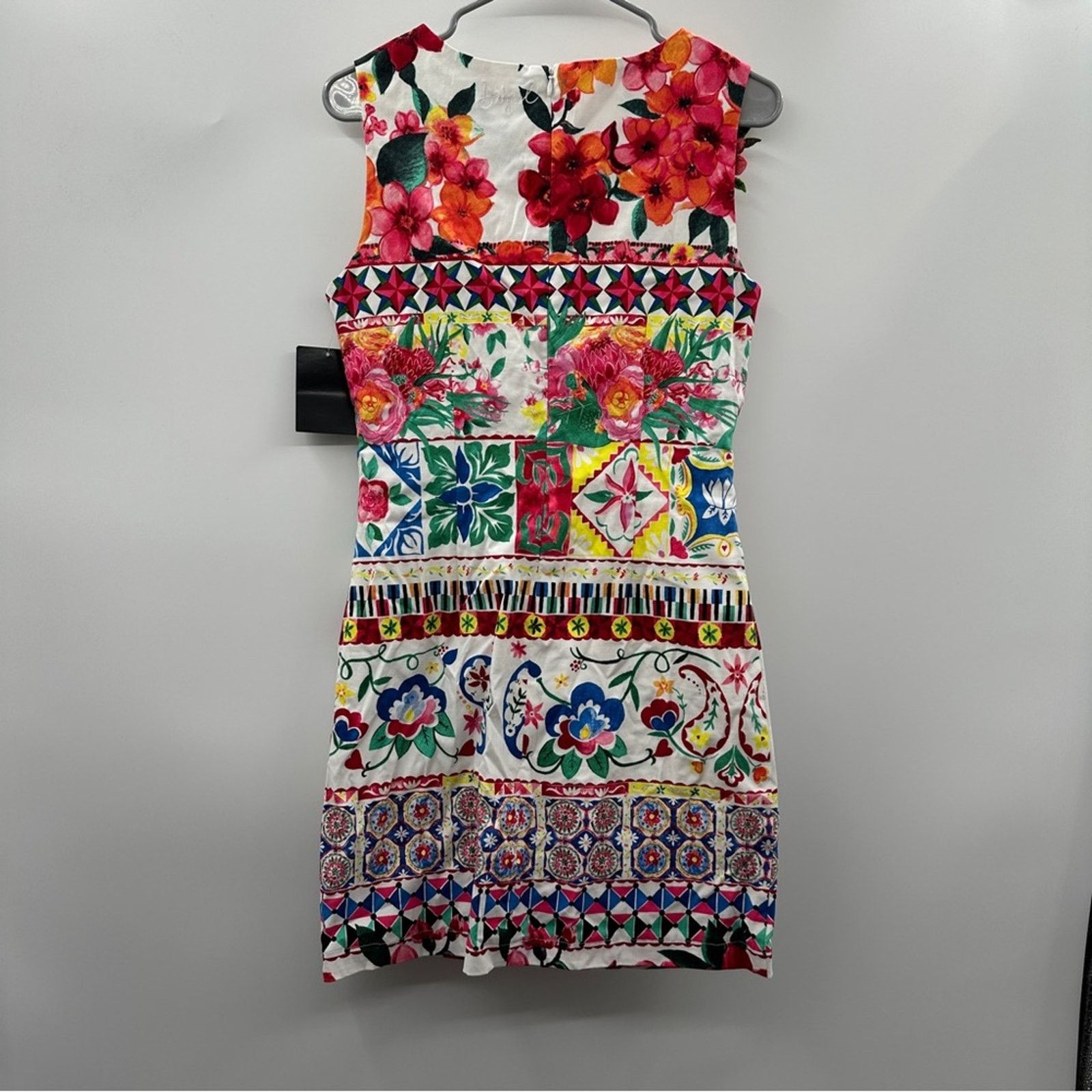Desigual Desigual Angelina Multicolor Paisley Floral Print Dress Size M / US 6-8 / IT 42-44 - 5 Thumbnail