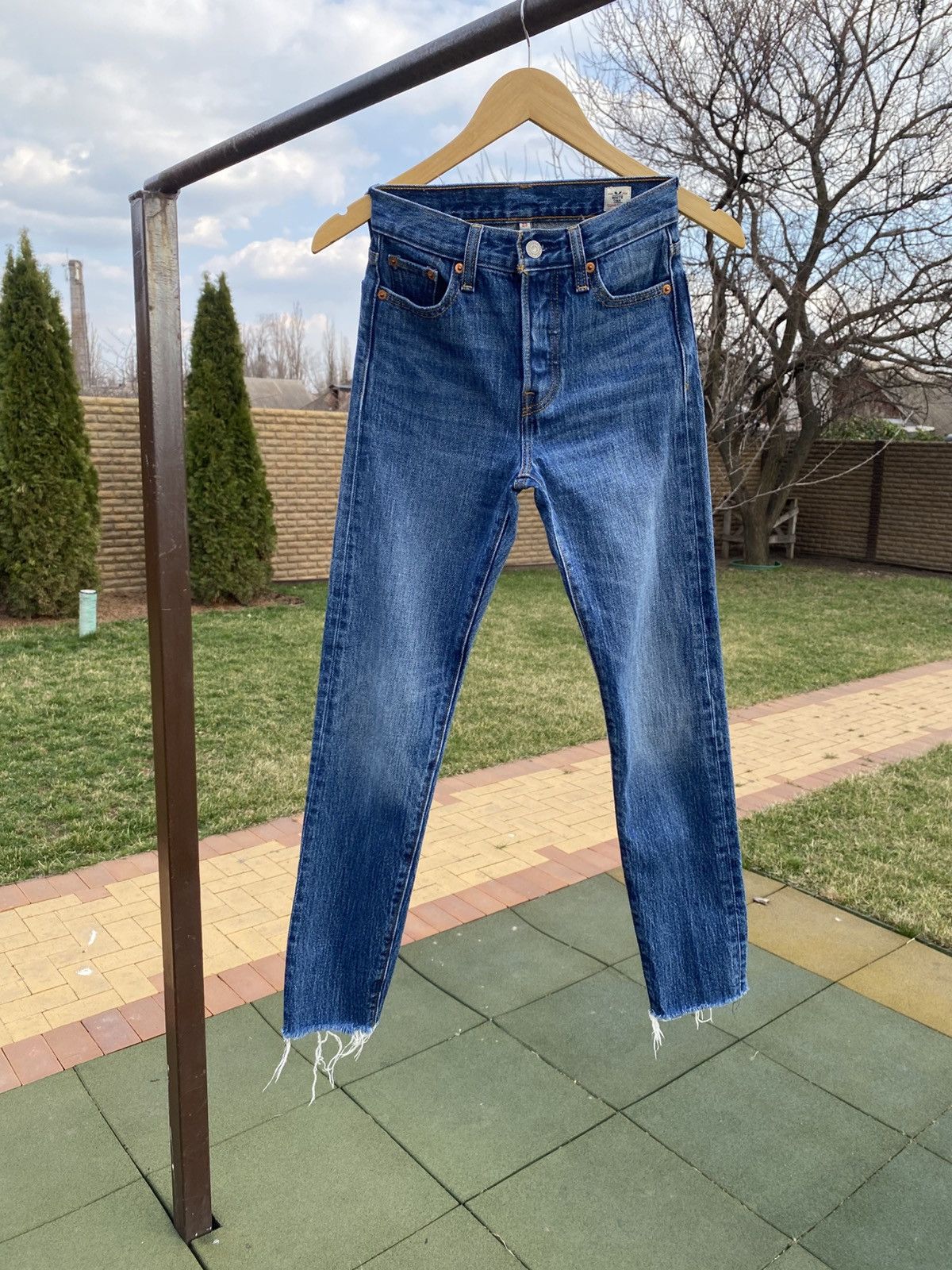 Levi's × Vintage Deadstock Levi’s White Oak Cone Denim Jeans Rare W23 XSS-XS Size 23" - 1 Thumbnail