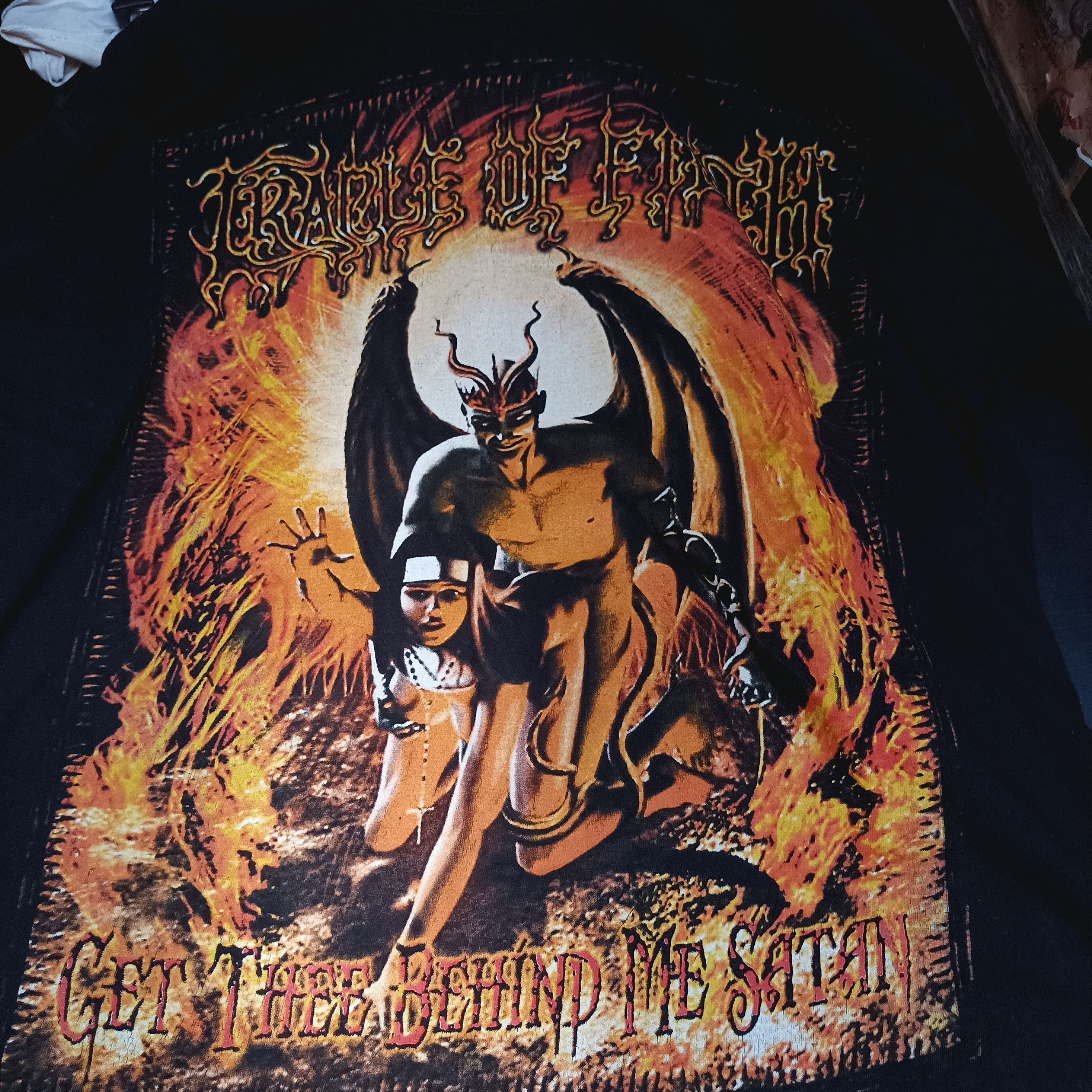 Vintage Cradle Of Filth get behind Satan tee Size US L / EU 52-54 / 3 - 1 Thumbnail