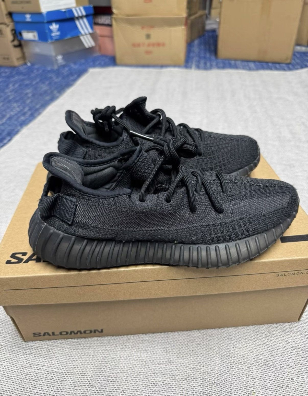 Adidas Adidas Yeezy 350 Onyx HQ4540 K37 Size US 7 / EU 40 - 2 Thumbnail