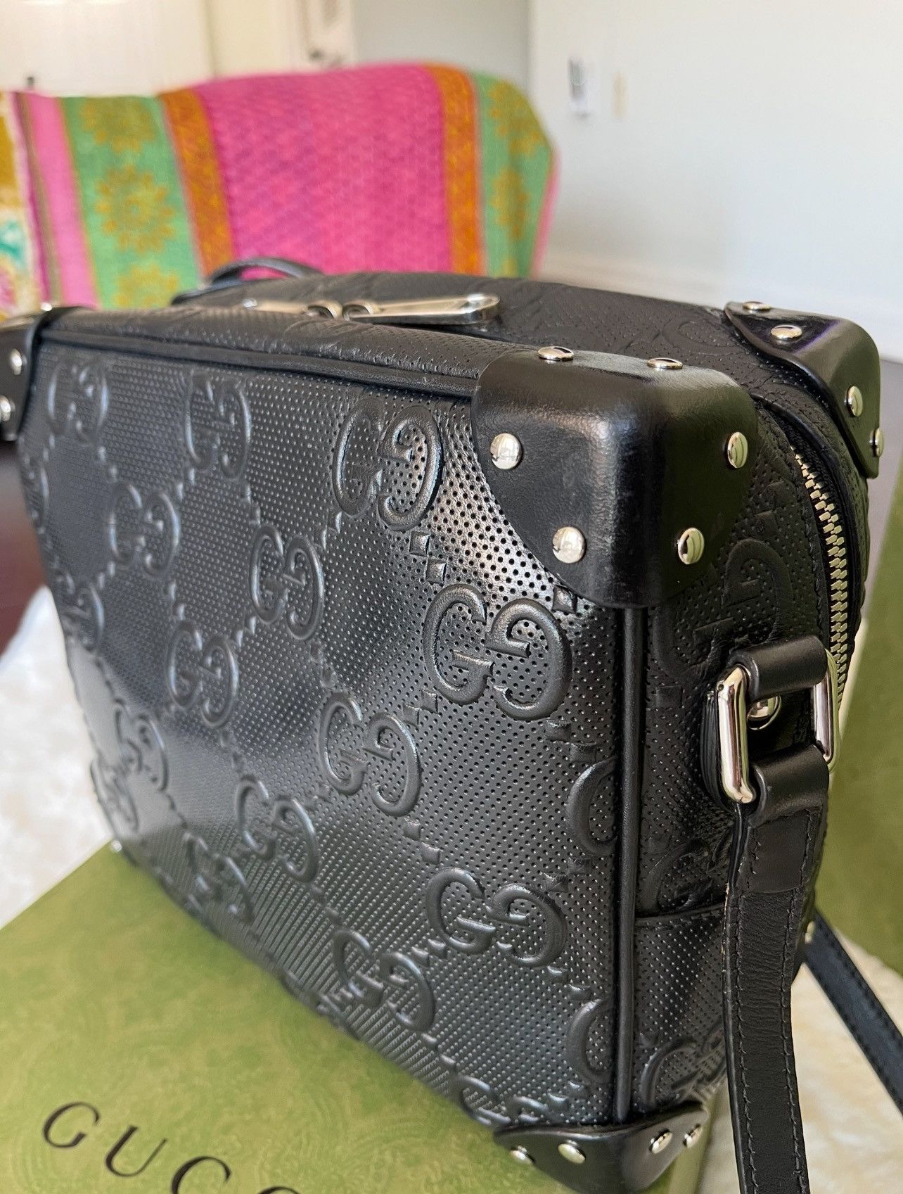 Gucci Gucci embossed crossbody bag Size ONE SIZE - 2 Thumbnail