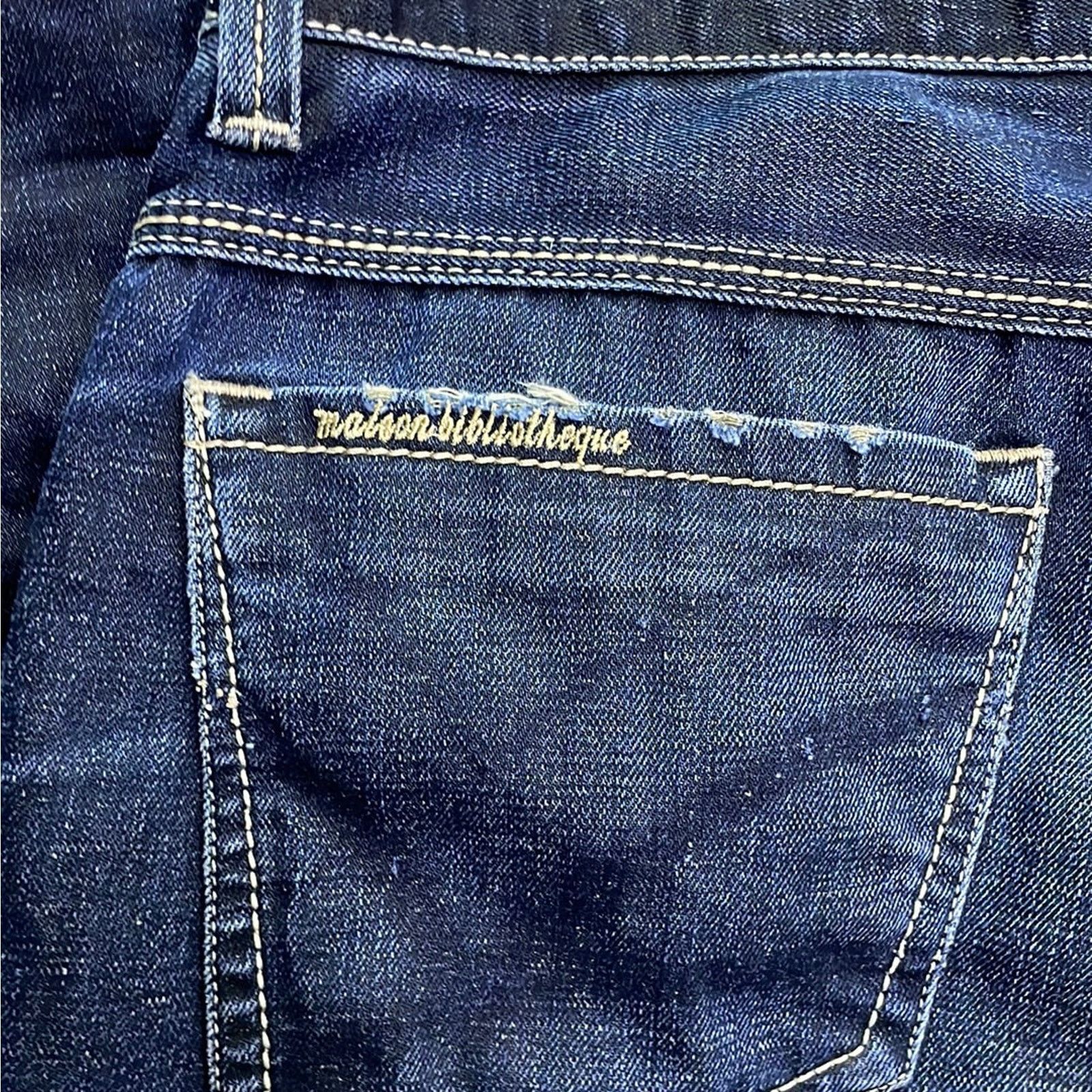 Japanese Brand Maison Bibliotheque Jeans 36x34 Size US 36 / EU 52 - 5 Thumbnail