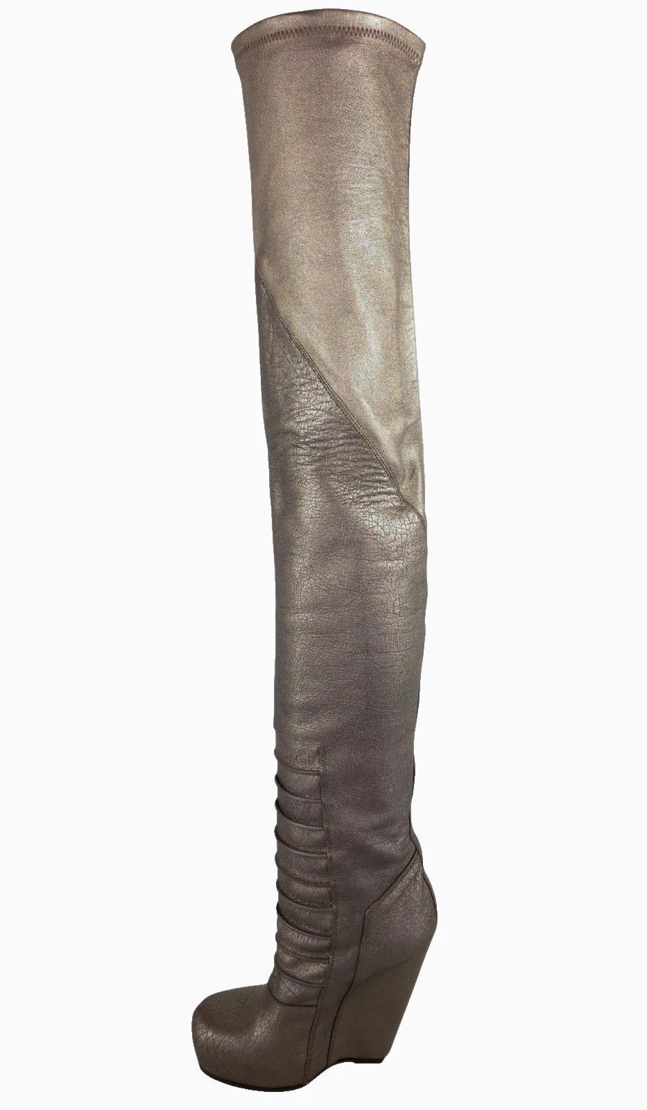 Rick Owens Rick Owens Ruhlmann Boots US 6 EU 36 Womens Silver $2330 Size US 6 / IT 36 - 9 Thumbnail