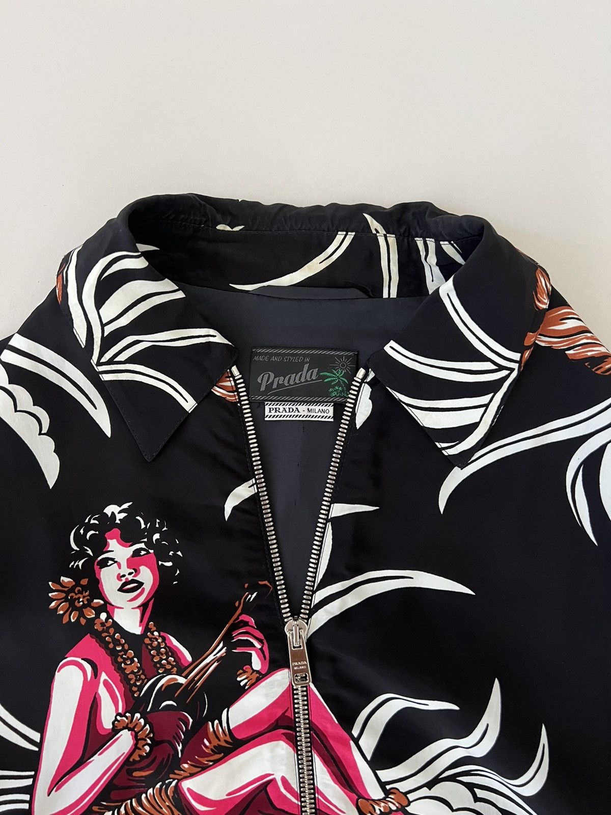 Prada SS14 Hawaiian Bomber Jackets Size US S / EU 44-46 / 1 - 3 Thumbnail