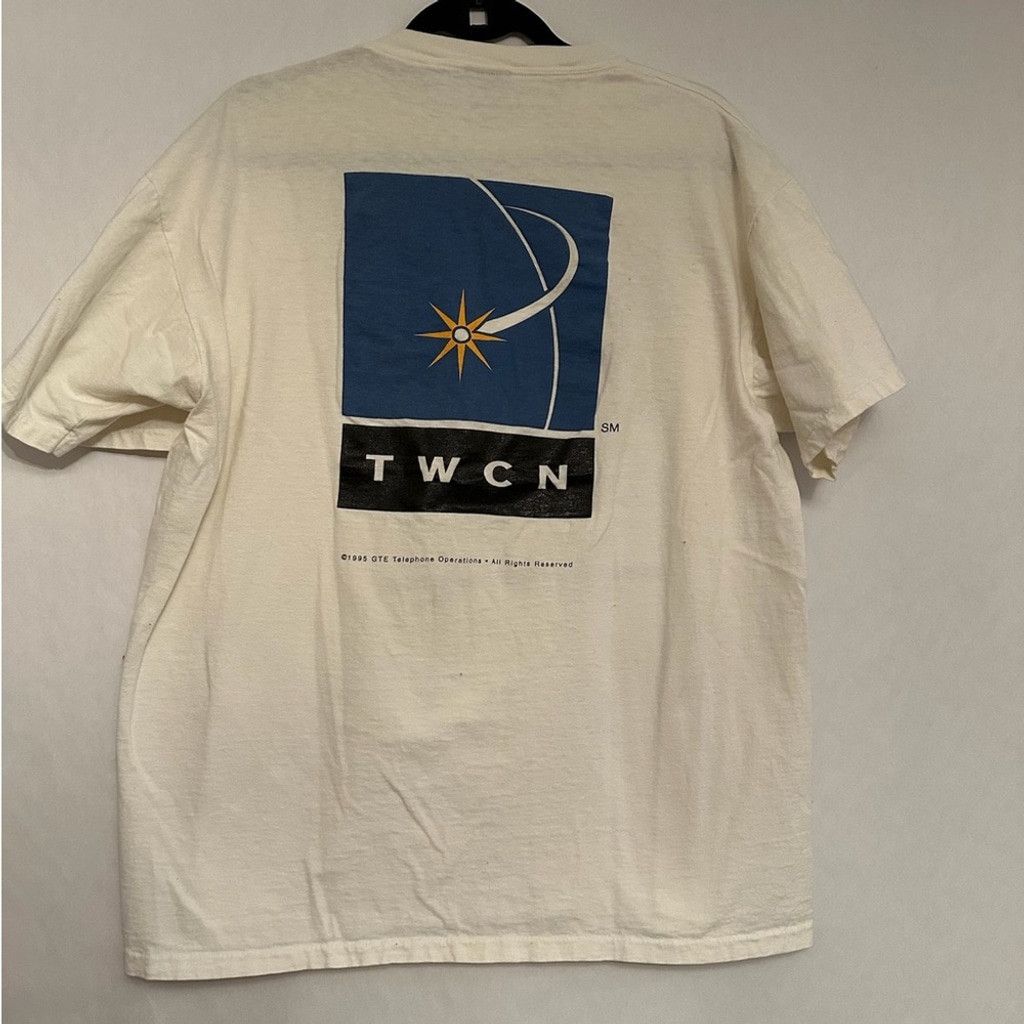 Vintage TWC Network Promo T-Shirt Oneita Power Tee Tech Nostalgia XL Size US XL / EU 56 / 4 - 6 Thumbnail