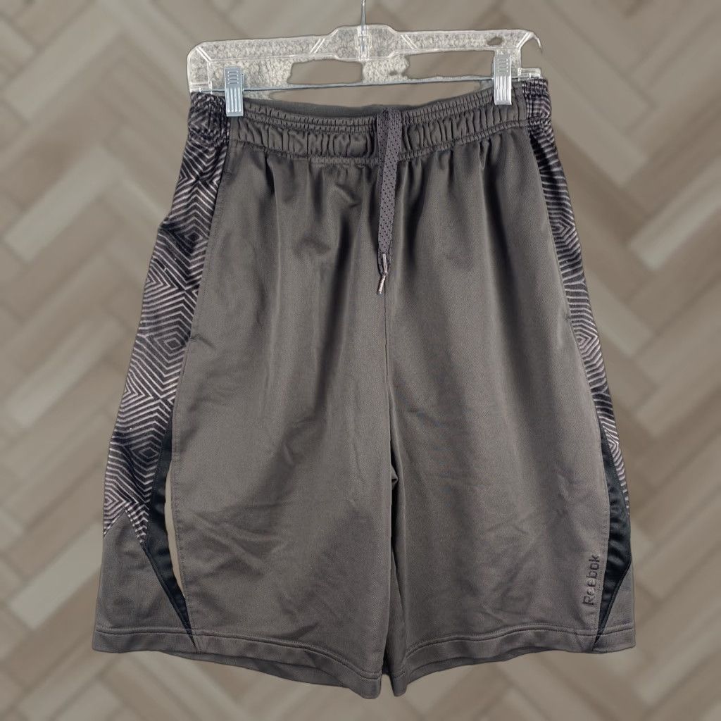 Reebok Reebok Men's Shorts Medium Lounge Short Pants Gray Charcoal Cotton / 42-35 Medium Mens Shorts Gray Reebok Logo Sports Shorts 2020-2029 Regular Size M Size US 31 - 1 Thumbnail