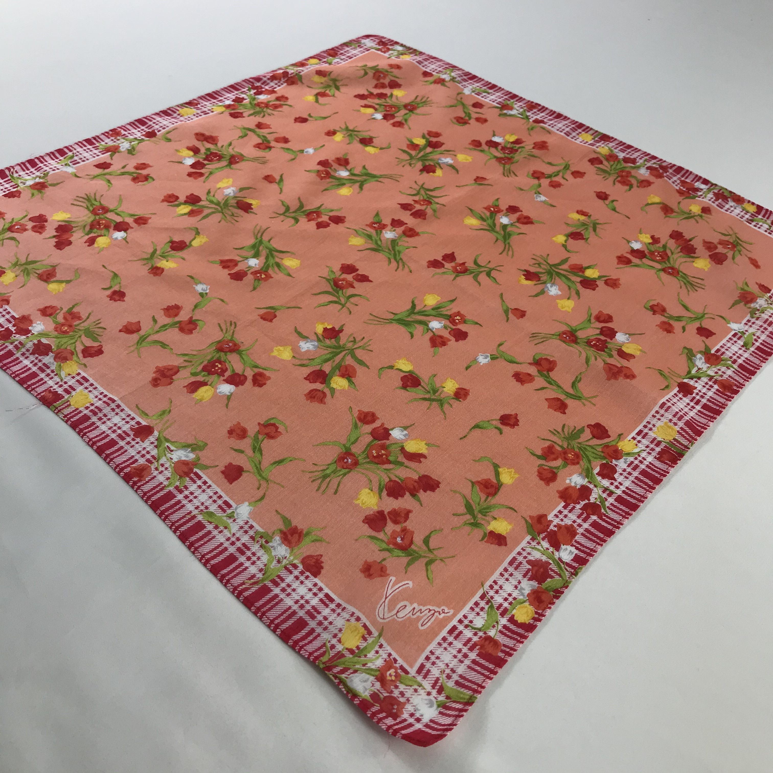Kenzo × Vintage Kenzo Bandana / Handkerchief / Neckerchief - S719 Size ONE SIZE - 2 Thumbnail
