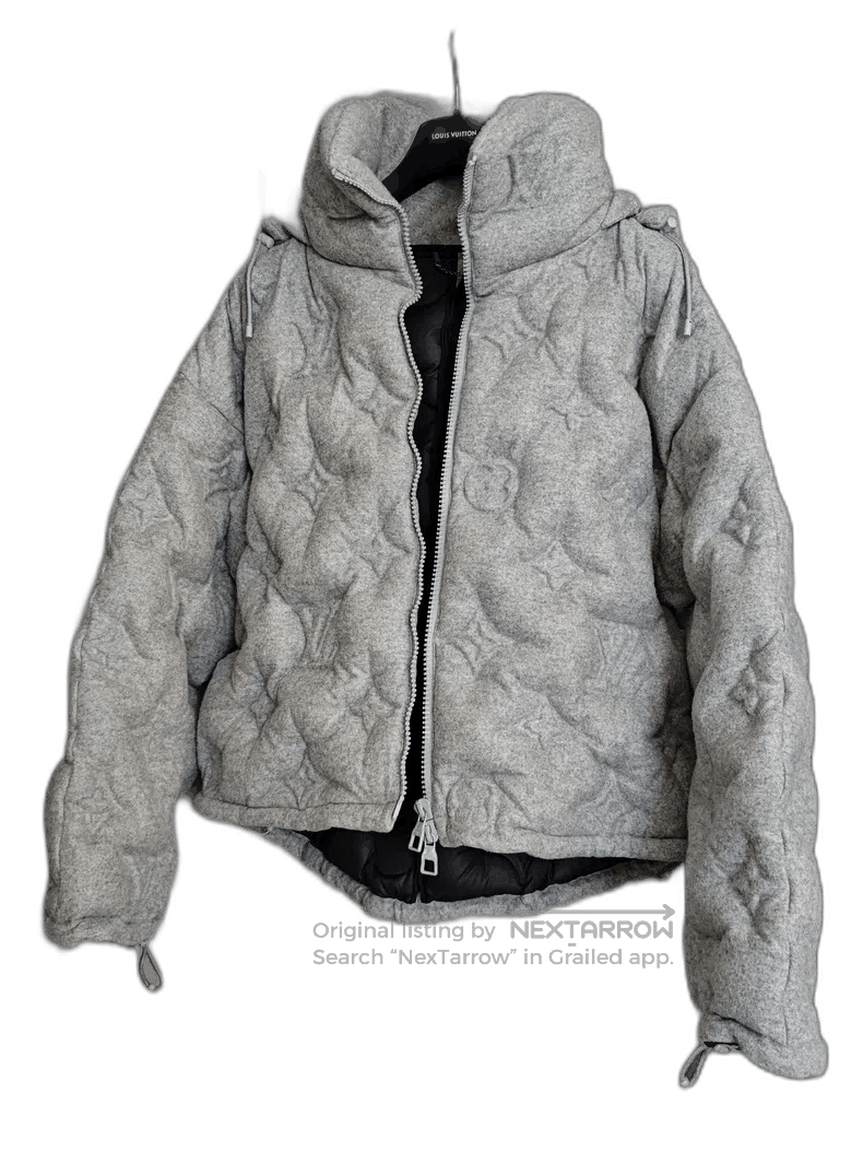 Louis Vuitton Louis Vuitton Gray Down Jacket. Size US L / EU 52-54 / 3 - 1 Thumbnail
