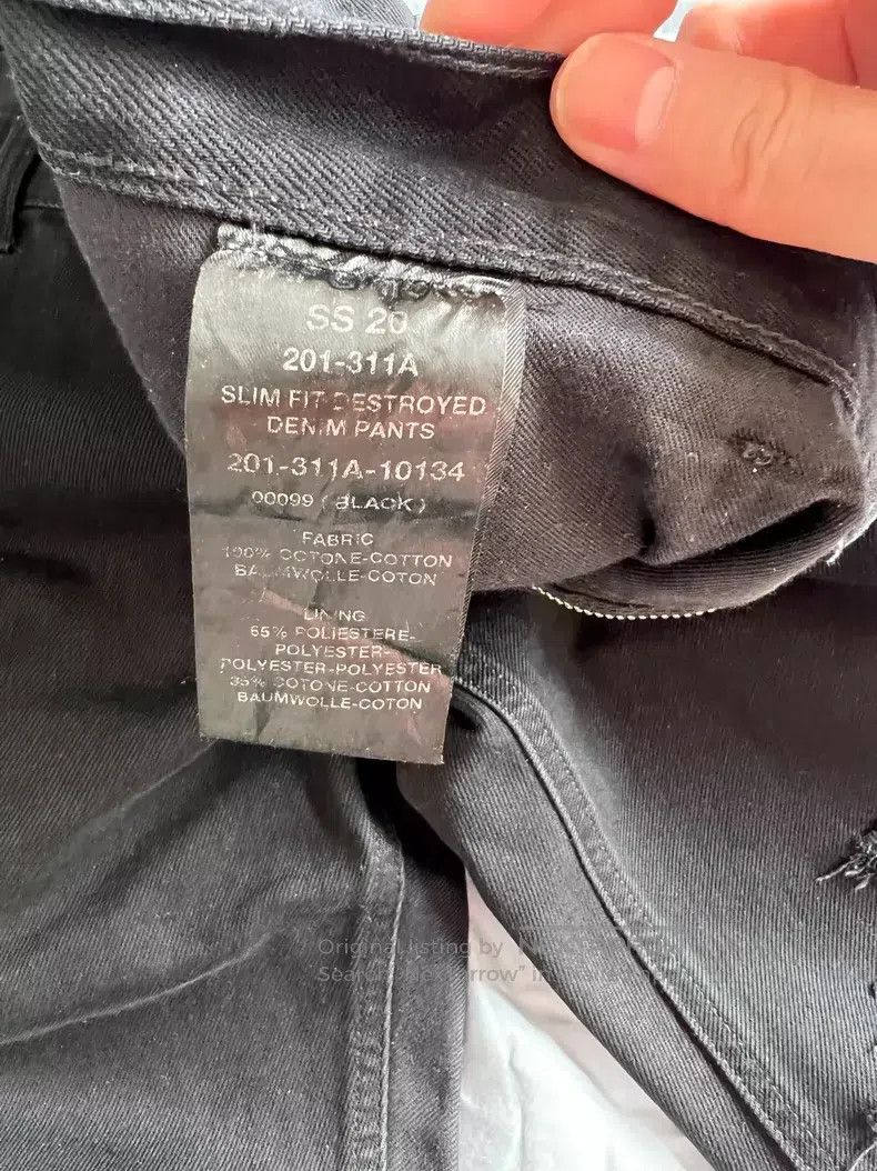 Raf Simons Raf Simons Black, washed, double-layer, stitching, vandali Size US 32 / EU 48 - 5 Thumbnail