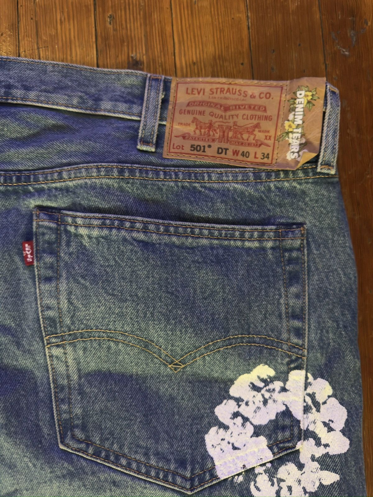 Levi's x Denim Tears The Cotton Wreath Jean 'Light Wash'