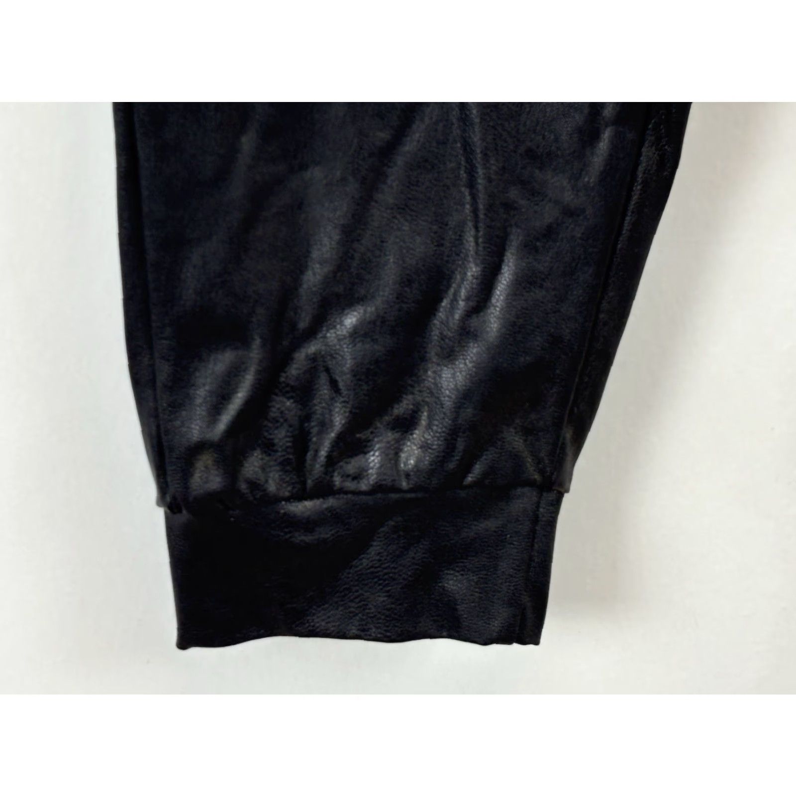 Commando Commando Women's Pants Joggers Faux Leather Size L Black Size 36" / US 14 / IT 50 - 5 Thumbnail