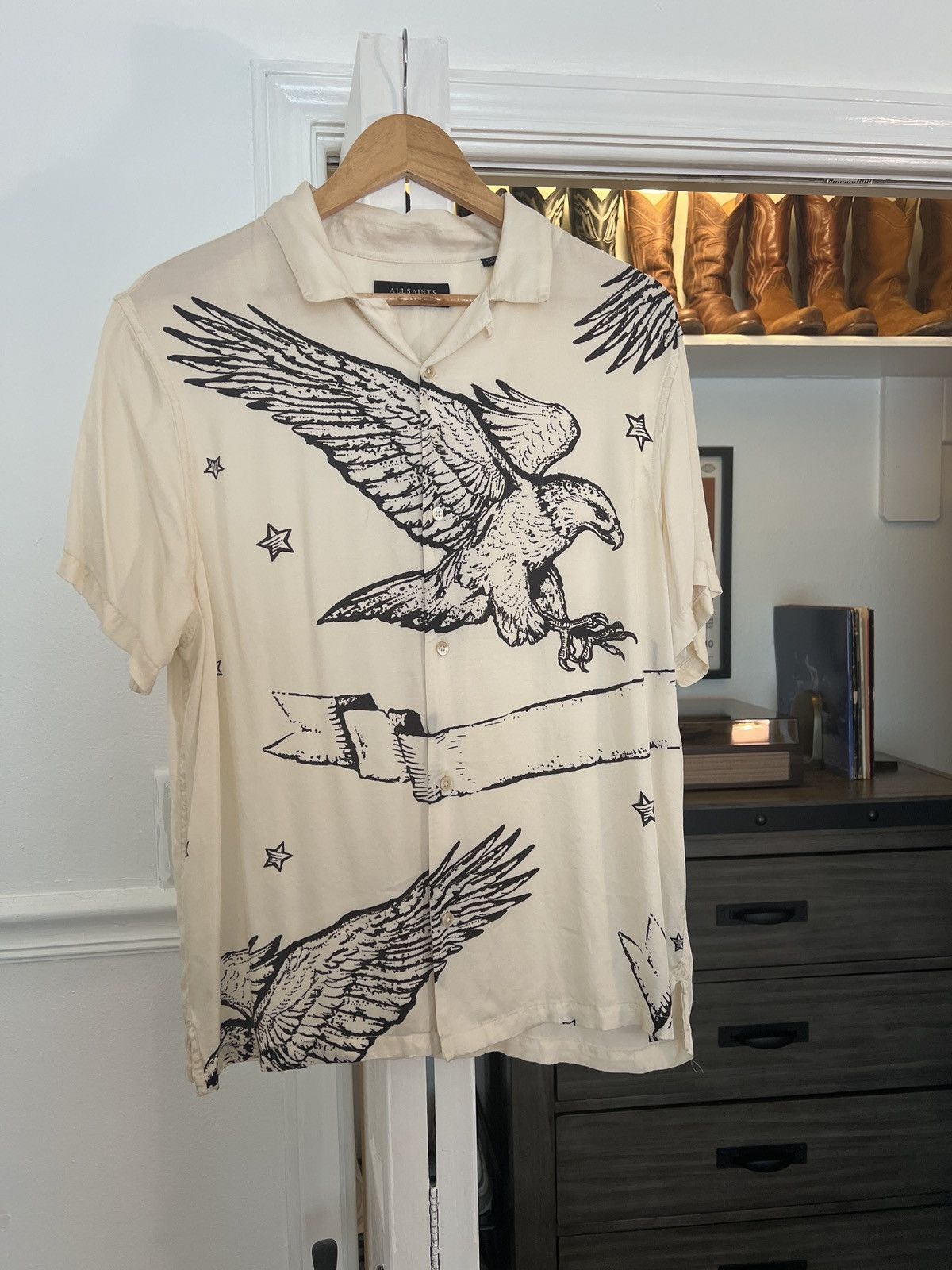 Allsaints Allsaints Eagle Shirt Size US S / EU 44-46 / 1 - 1 Thumbnail