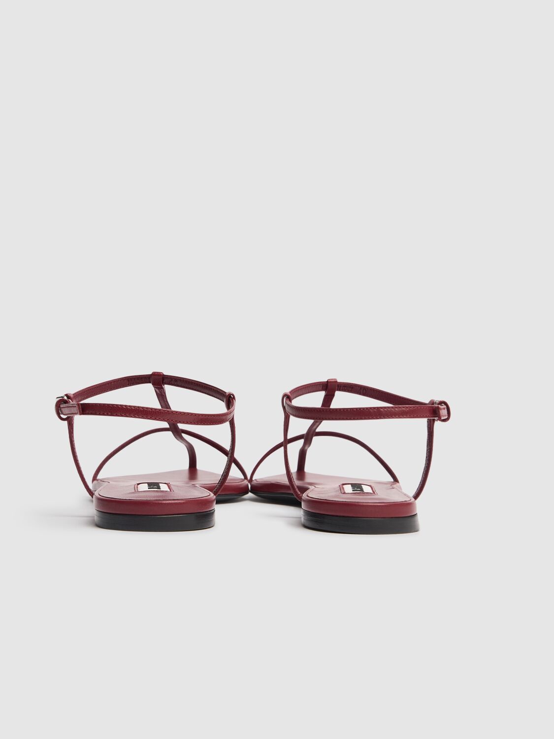 Jil Sander o1s22i1n0125 Leather Sandals in Red Size US 9 / IT 39 - 5 Thumbnail