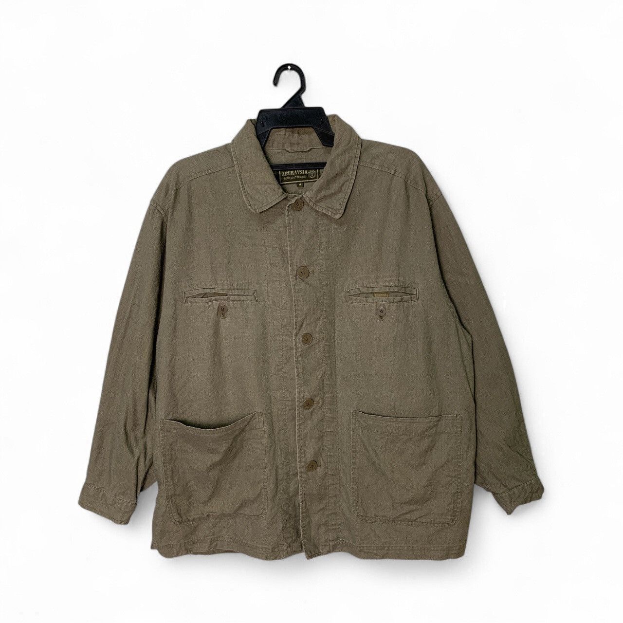 Japanese Brand Rare Design Vintage Aburaysia Military Chore Jackets Size US M / EU 48-50 / 2 - 1 Thumbnail