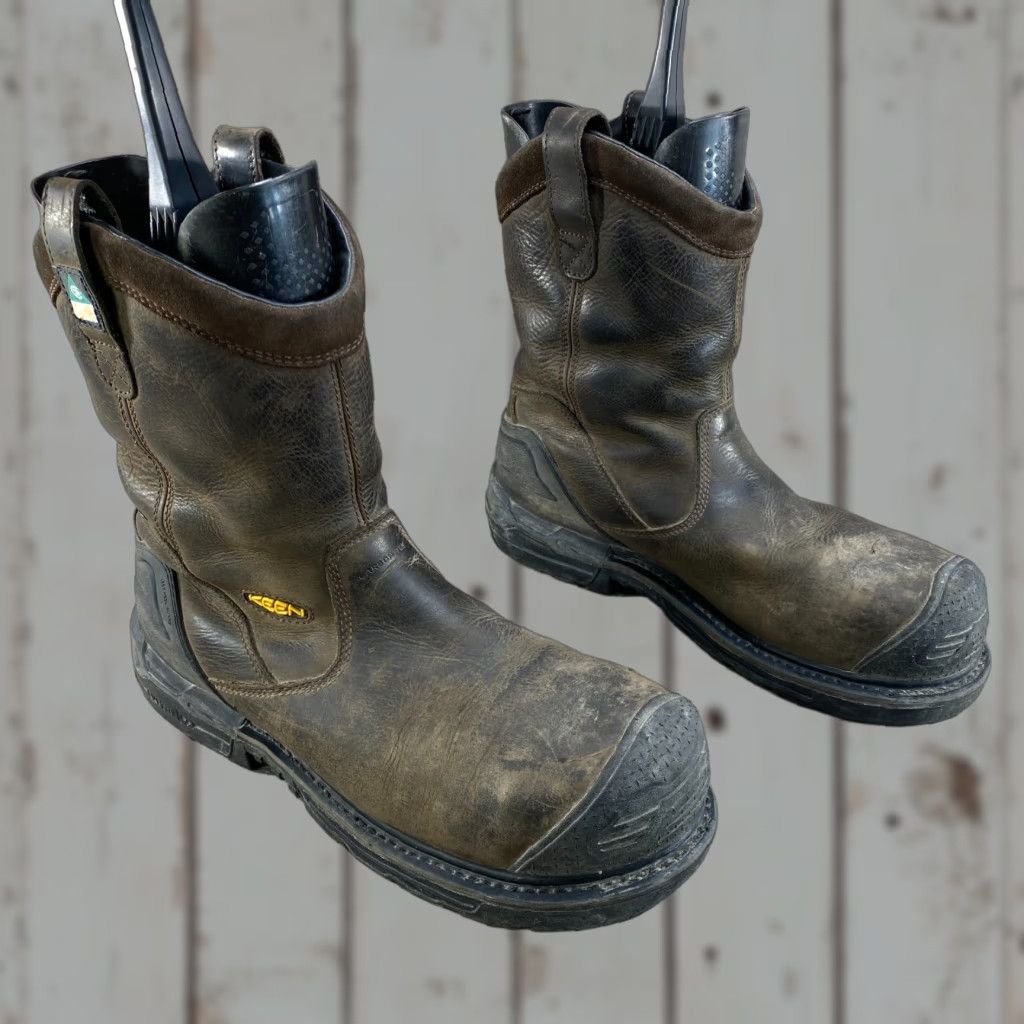 KEEN Keen Utility Mens 11.5 D Boots Brown Waterproof Leather CSA Safety Carbon Toe Size US 11 / EU 44 - 1 Thumbnail